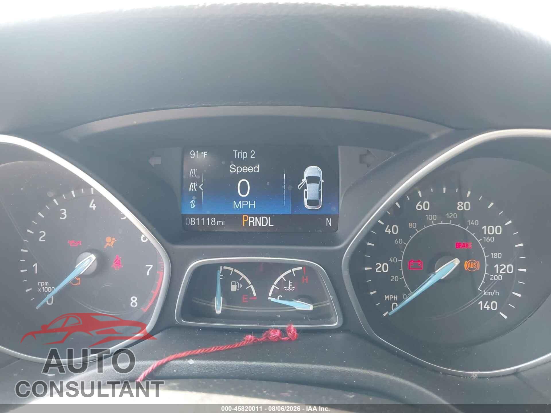 FORD FOCUS 2016 - 1FADP3F23GL224711