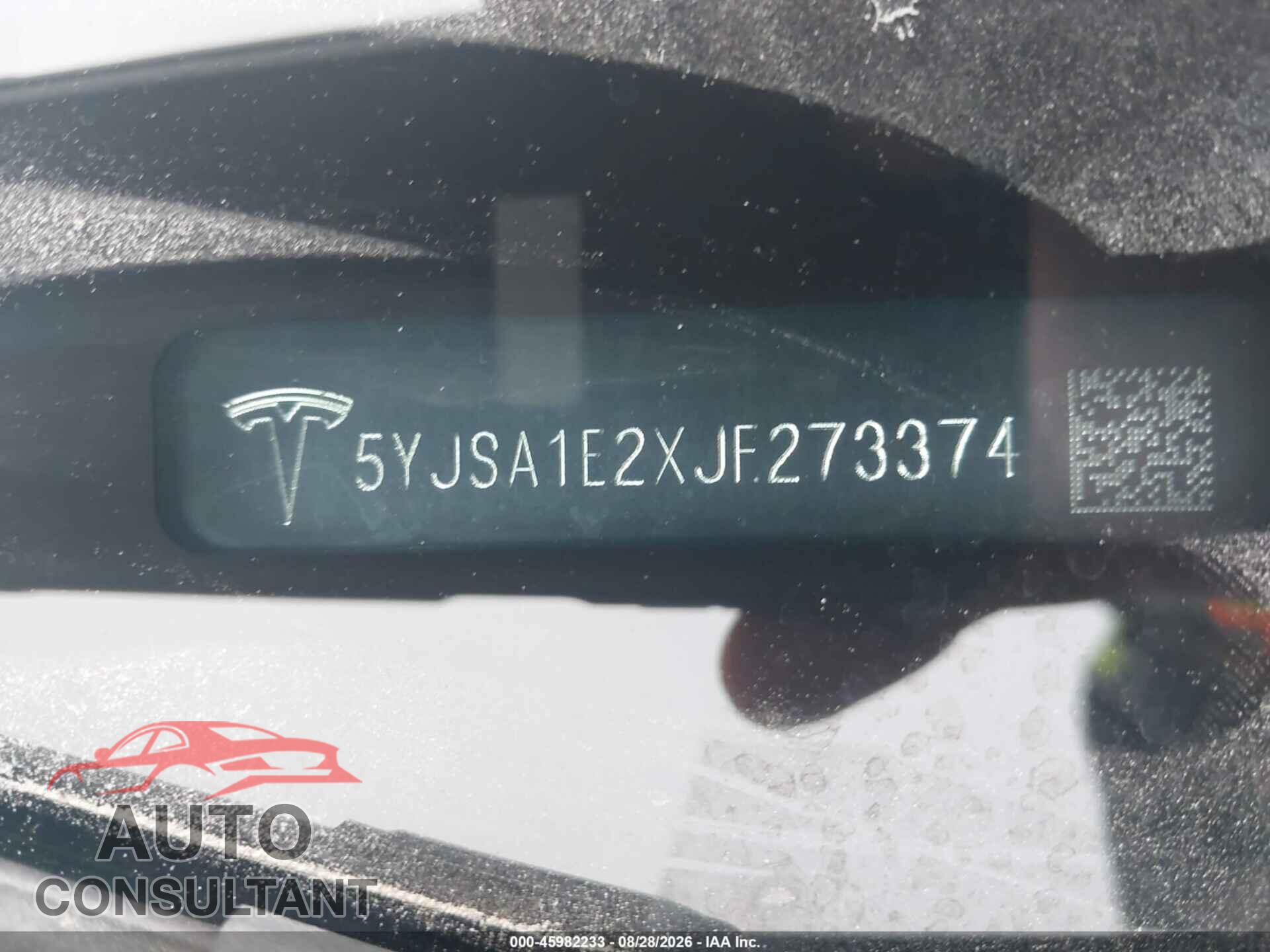 TESLA MODEL S 2018 - 5YJSA1E2XJF273374