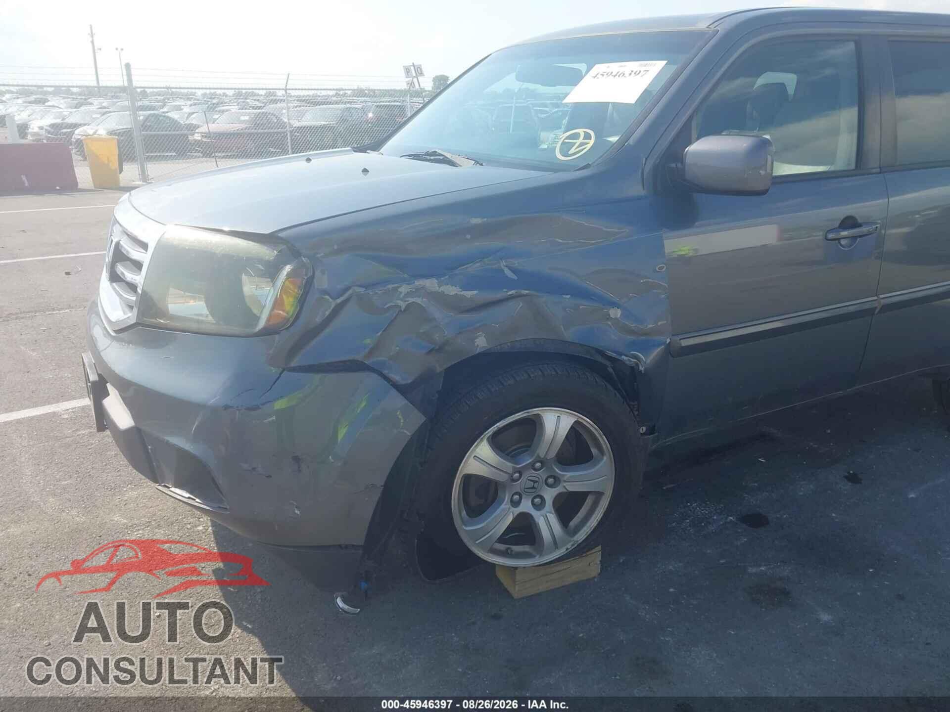 HONDA PILOT 2012 - 5FNYF4H57CB011995