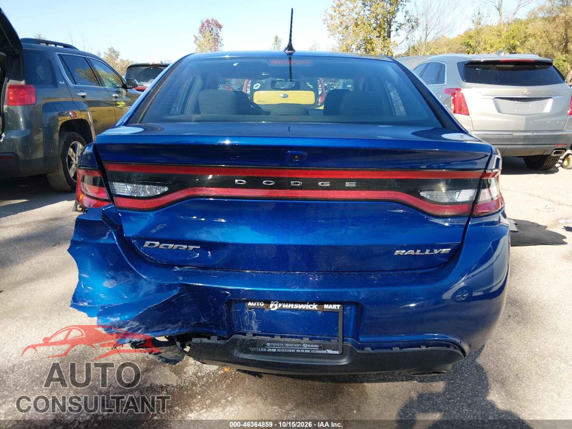 DODGE DART 2013 - 1C3CDFBA4DD308026