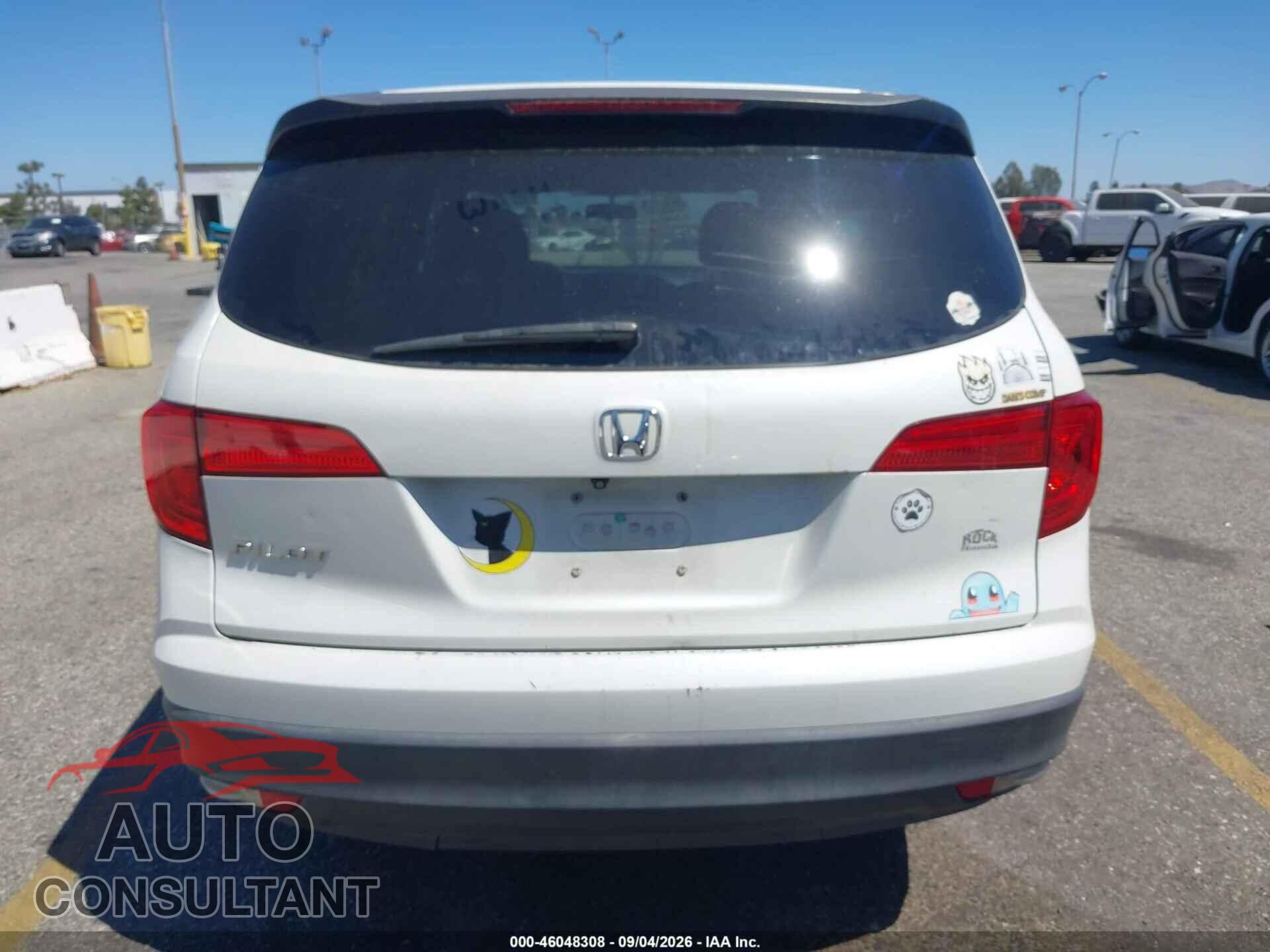 HONDA PILOT 2016 - 5FNYF5H17GB037067