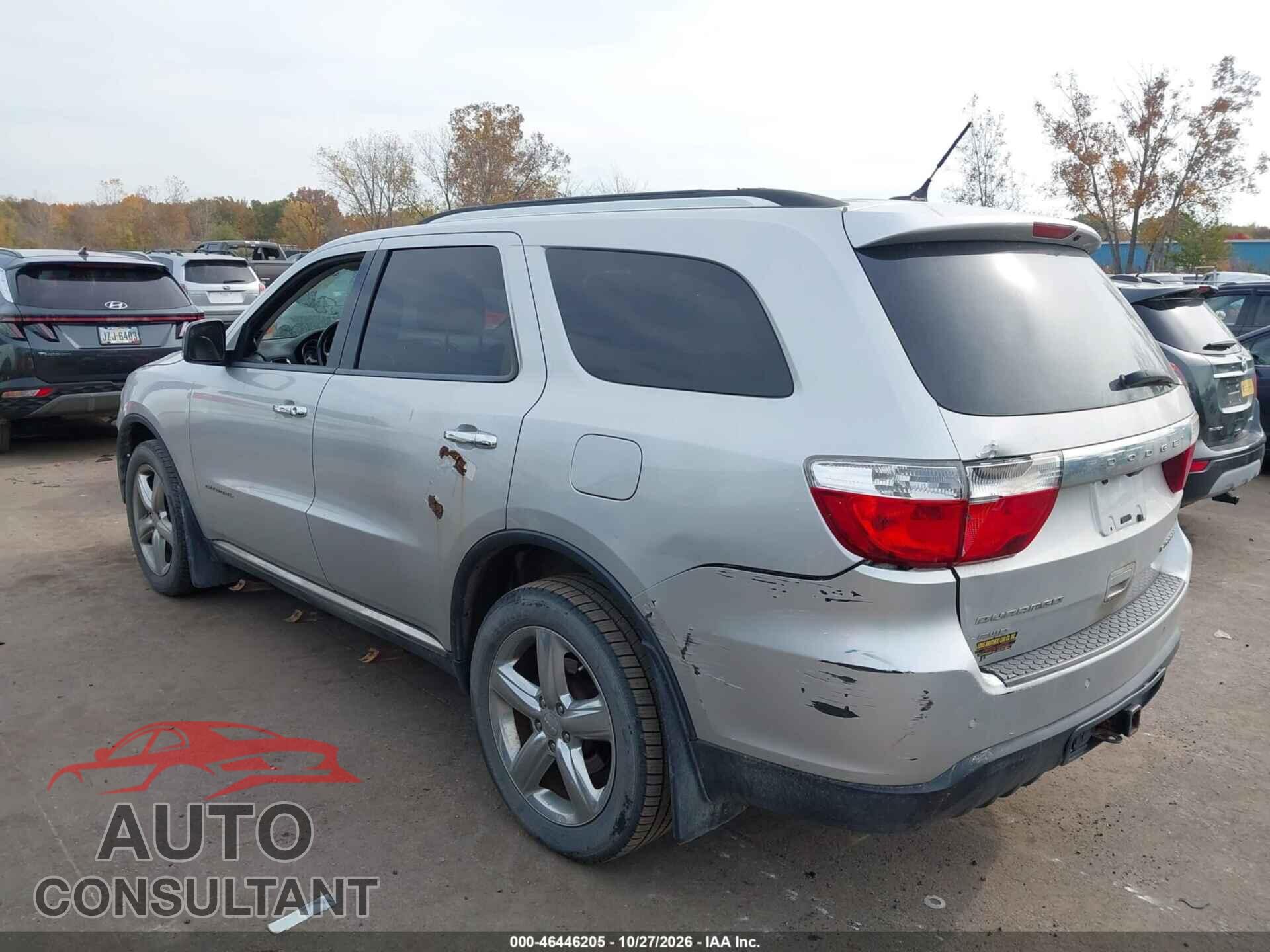 DODGE DURANGO 2012 - 1C4RDJEG7CC301570