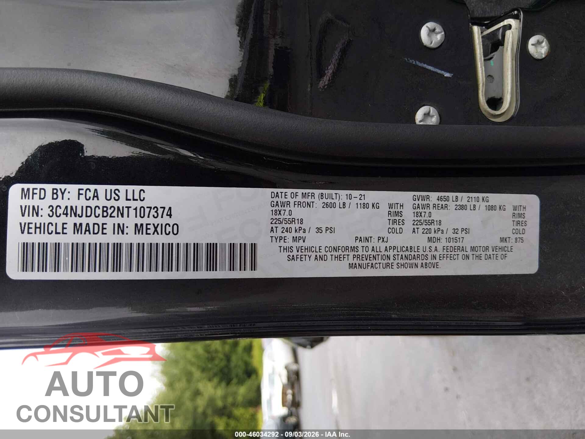 JEEP COMPASS 2022 - 3C4NJDCB2NT107374