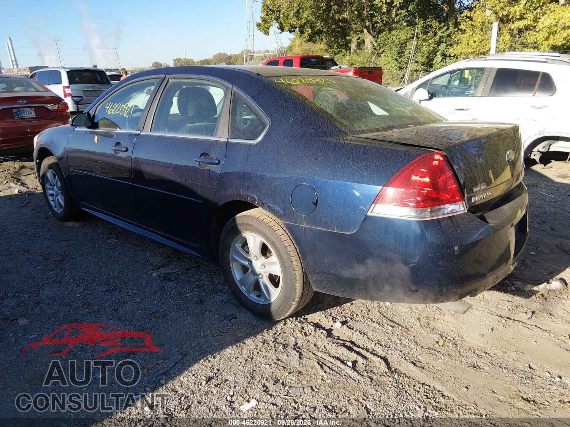 CHEVROLET IMPALA 2012 - 2G1WF5E35C1275714