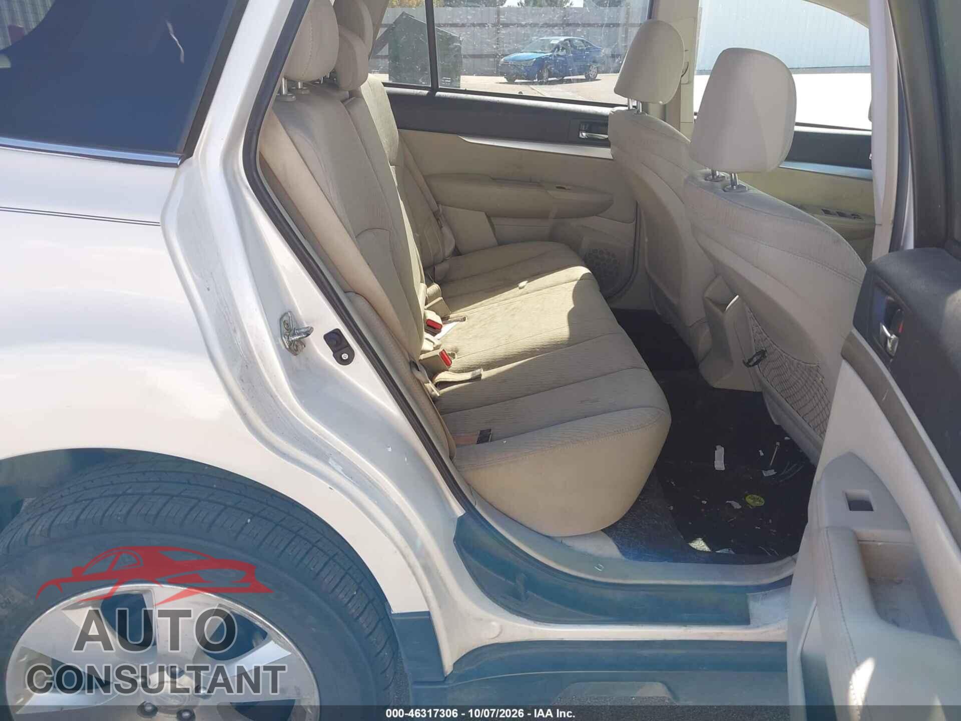 SUBARU OUTBACK 2011 - 4S4BRDAC7B2366474