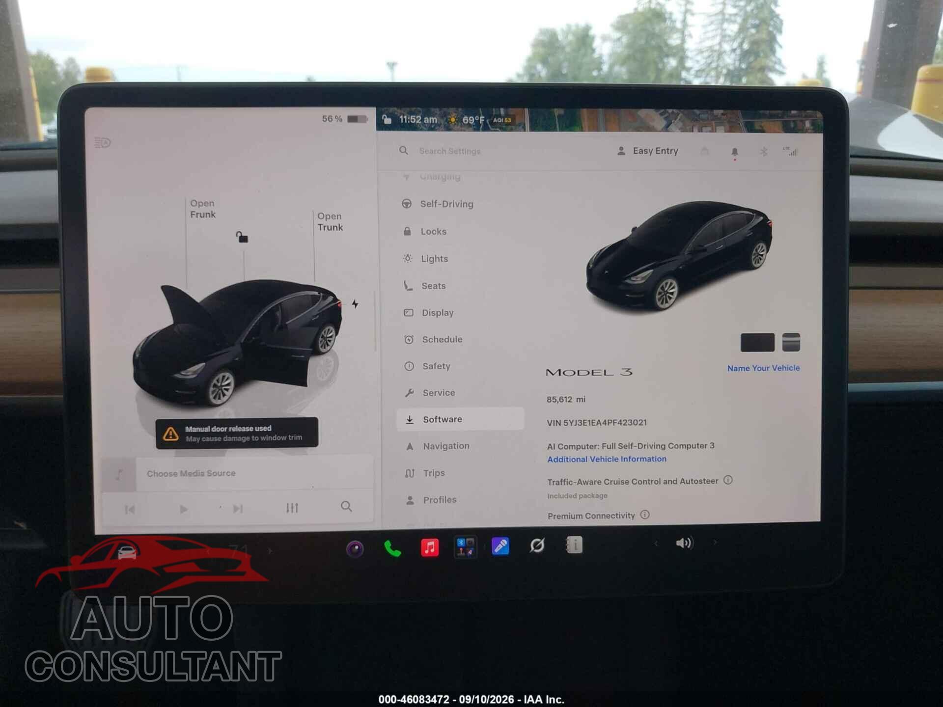 TESLA MODEL 3 2023 - 5YJ3E1EA4PF423021