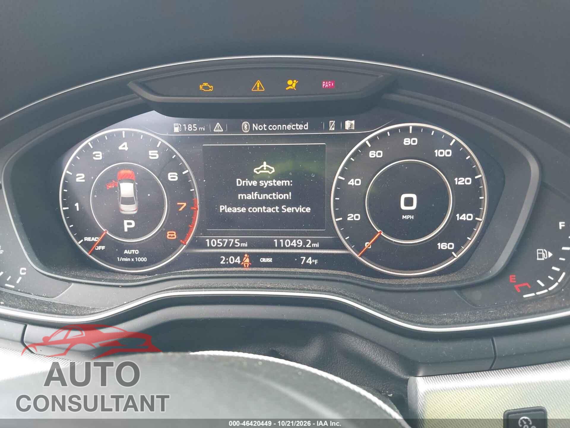 AUDI A4 2017 - WAUDNAF45HN043103