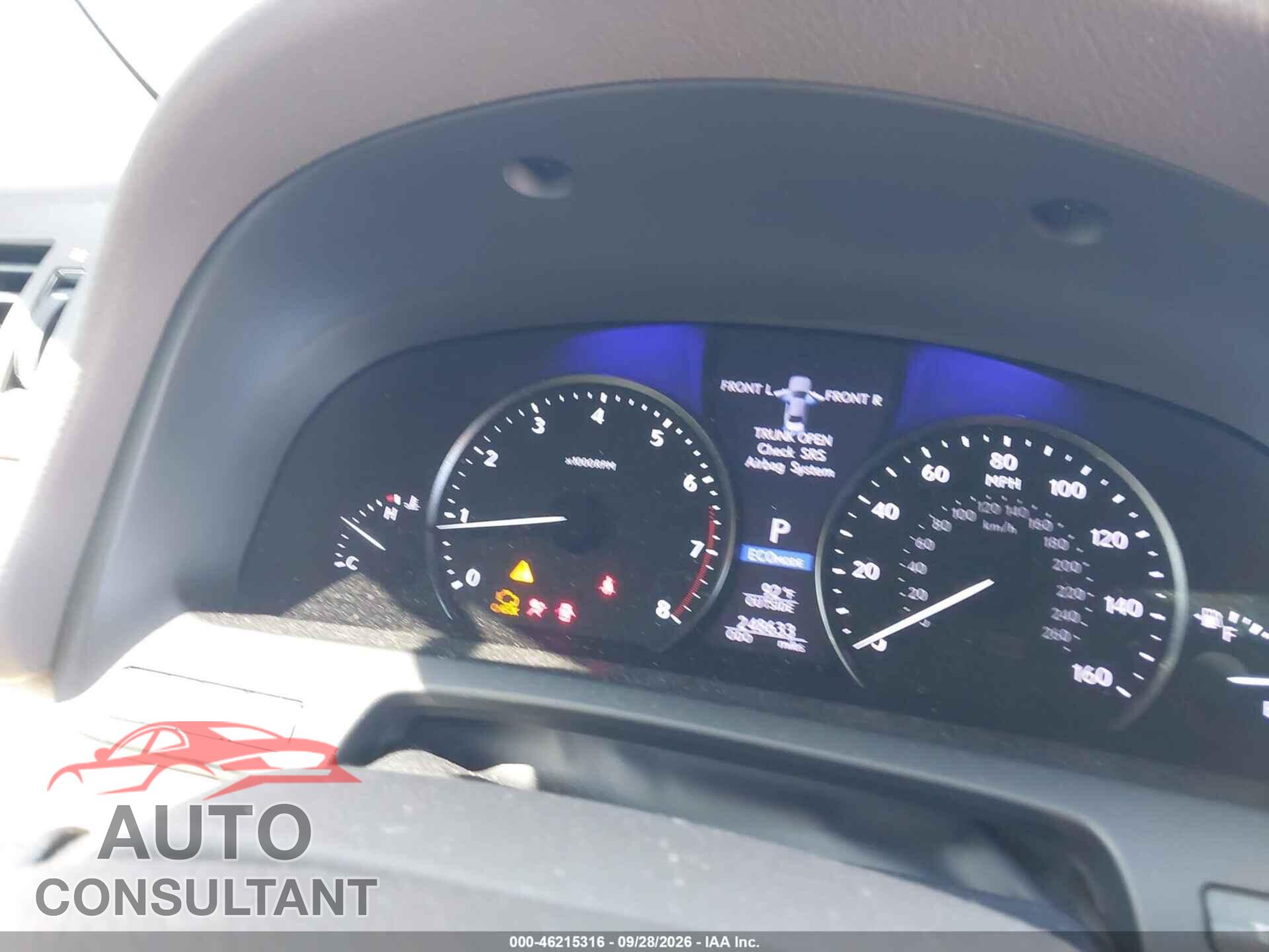 LEXUS LS 460 2013 - JTHBL5EF5D5114447