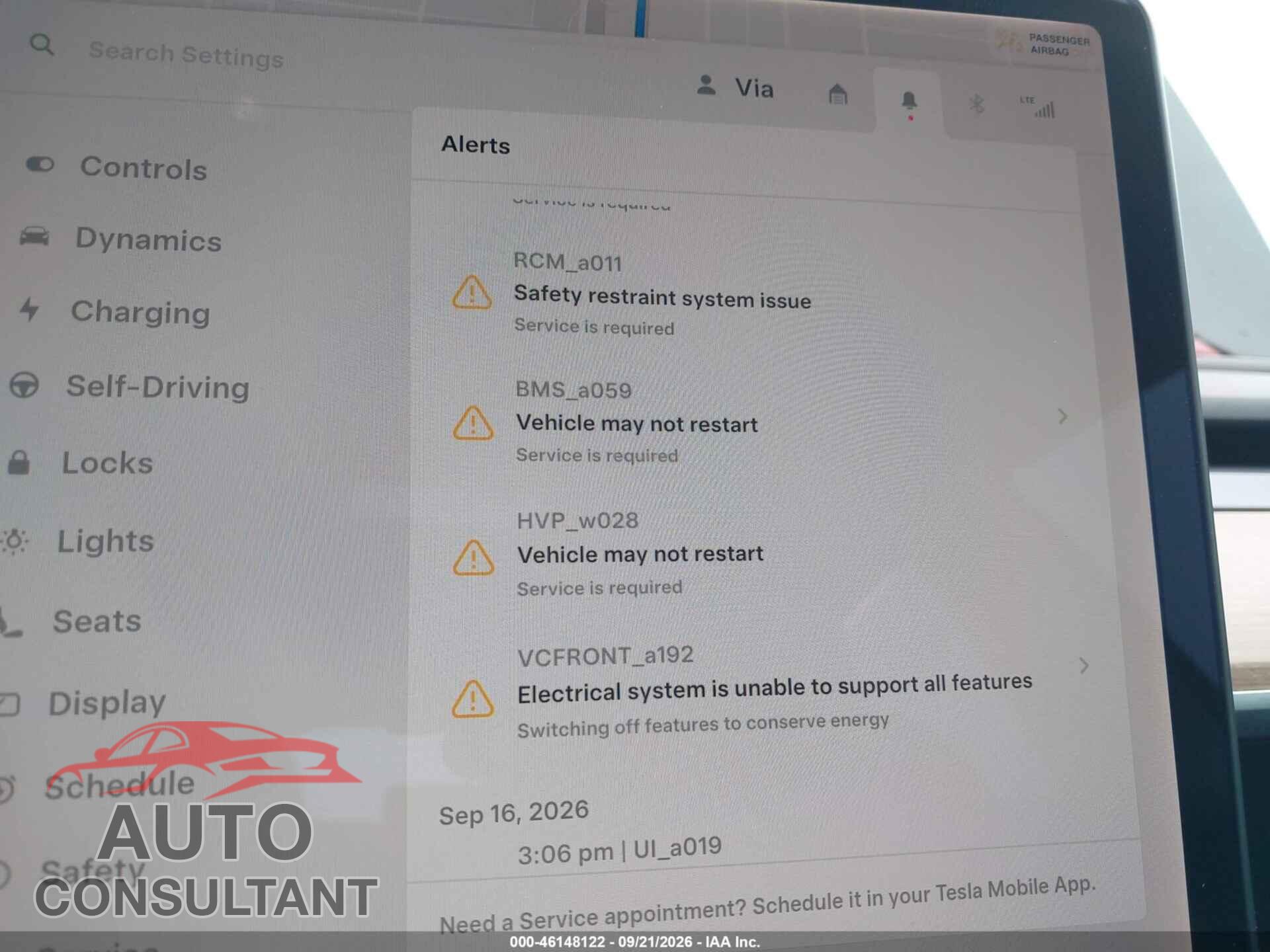 TESLA MODEL 3 2019 - 5YJ3E1EA7KF395854