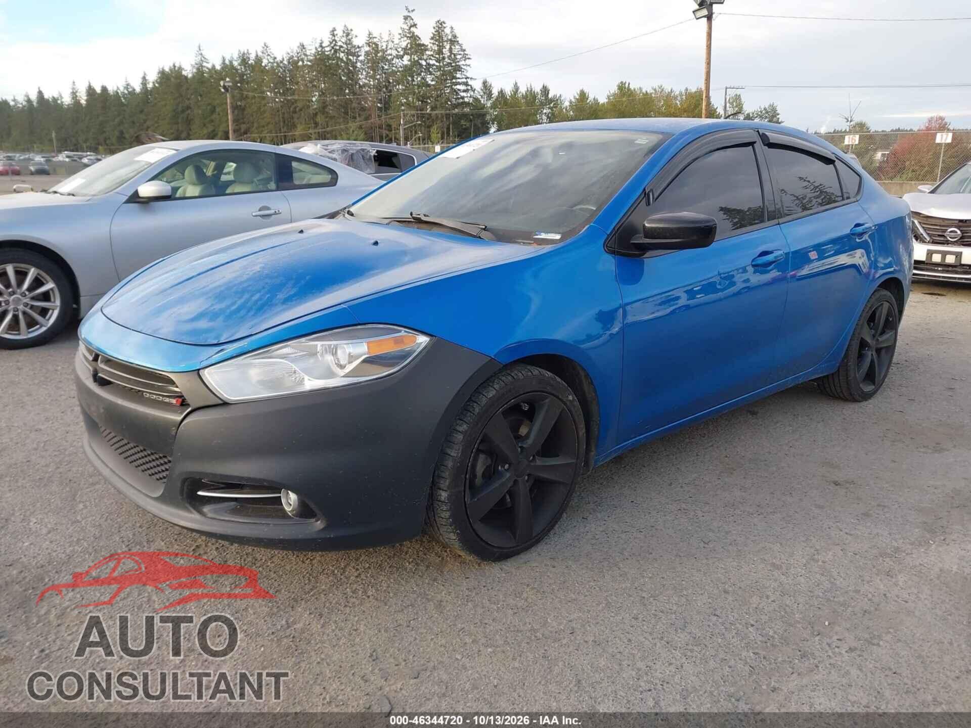 DODGE DART 2015 - 1C3CDFBB5FD345016