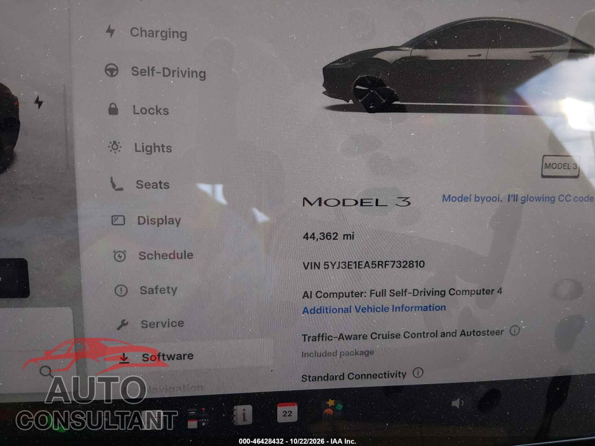 TESLA MODEL 3 2024 - 5YJ3E1EA5RF732810