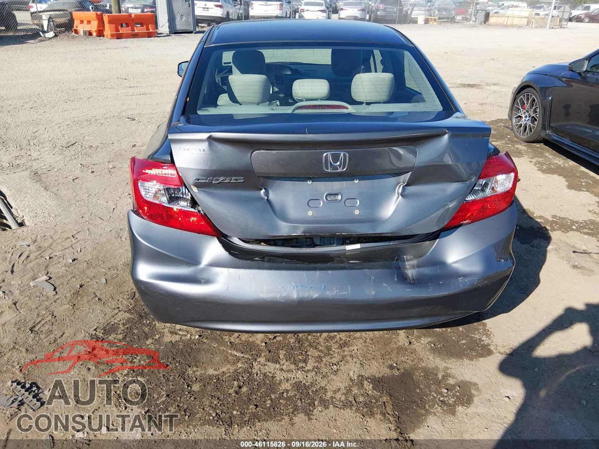 HONDA CIVIC 2012 - 2HGFB2F57CH545987