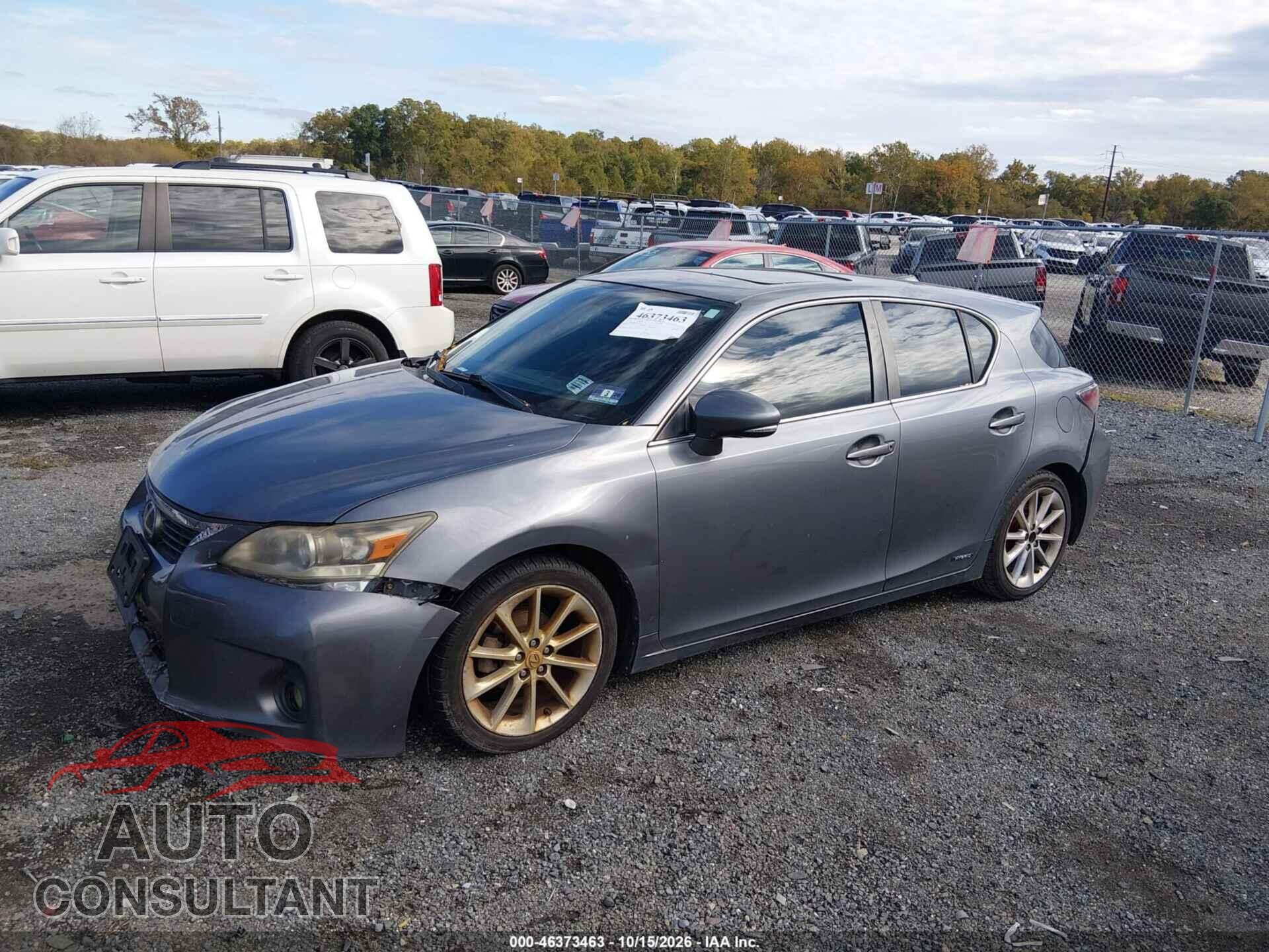 LEXUS CT 200H 2012 - JTHKD5BH0C2092490