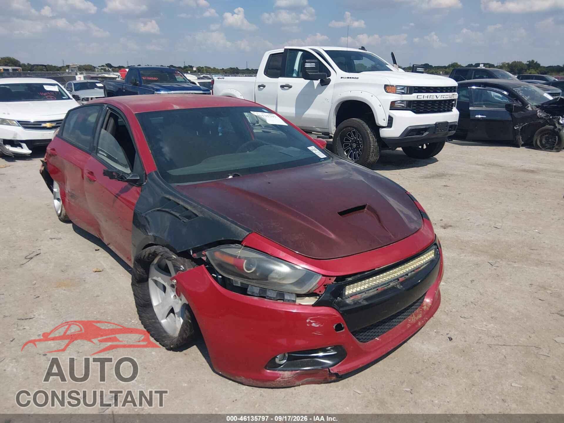 DODGE DART 2013 - 1C3CDFBA2DD198870