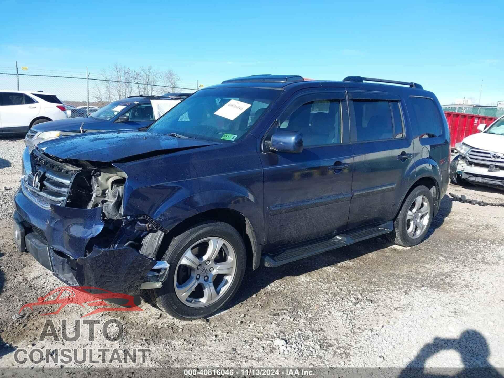 HONDA PILOT 2013 - 5FNYF4H63DB005234