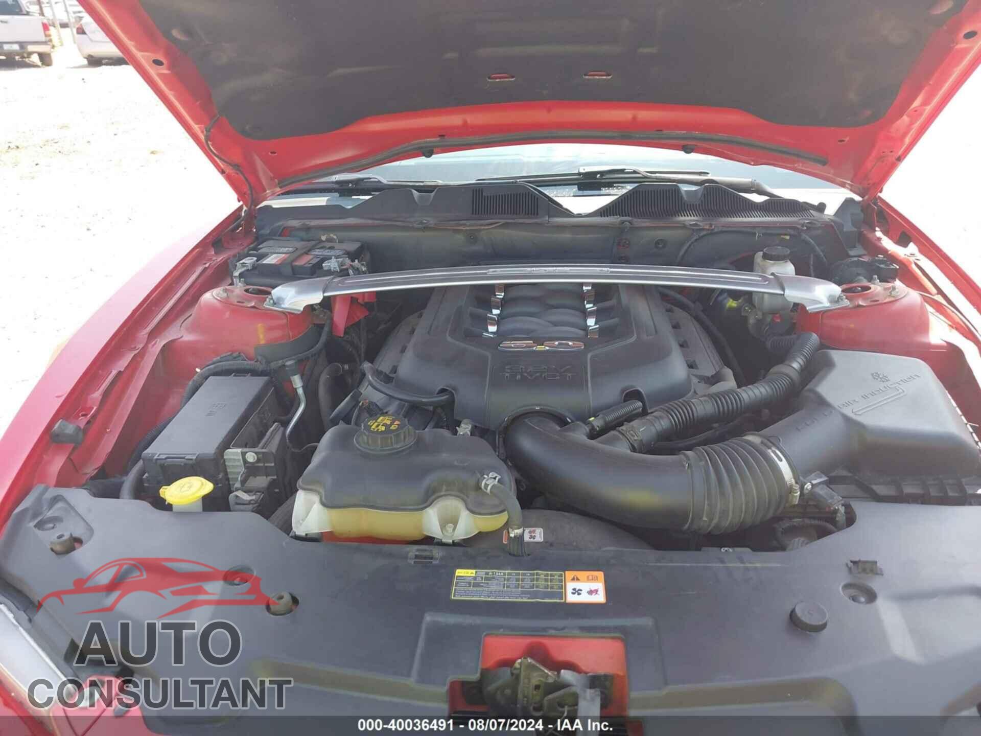 FORD MUSTANG 2012 - 1ZVBP8FF4C5284803