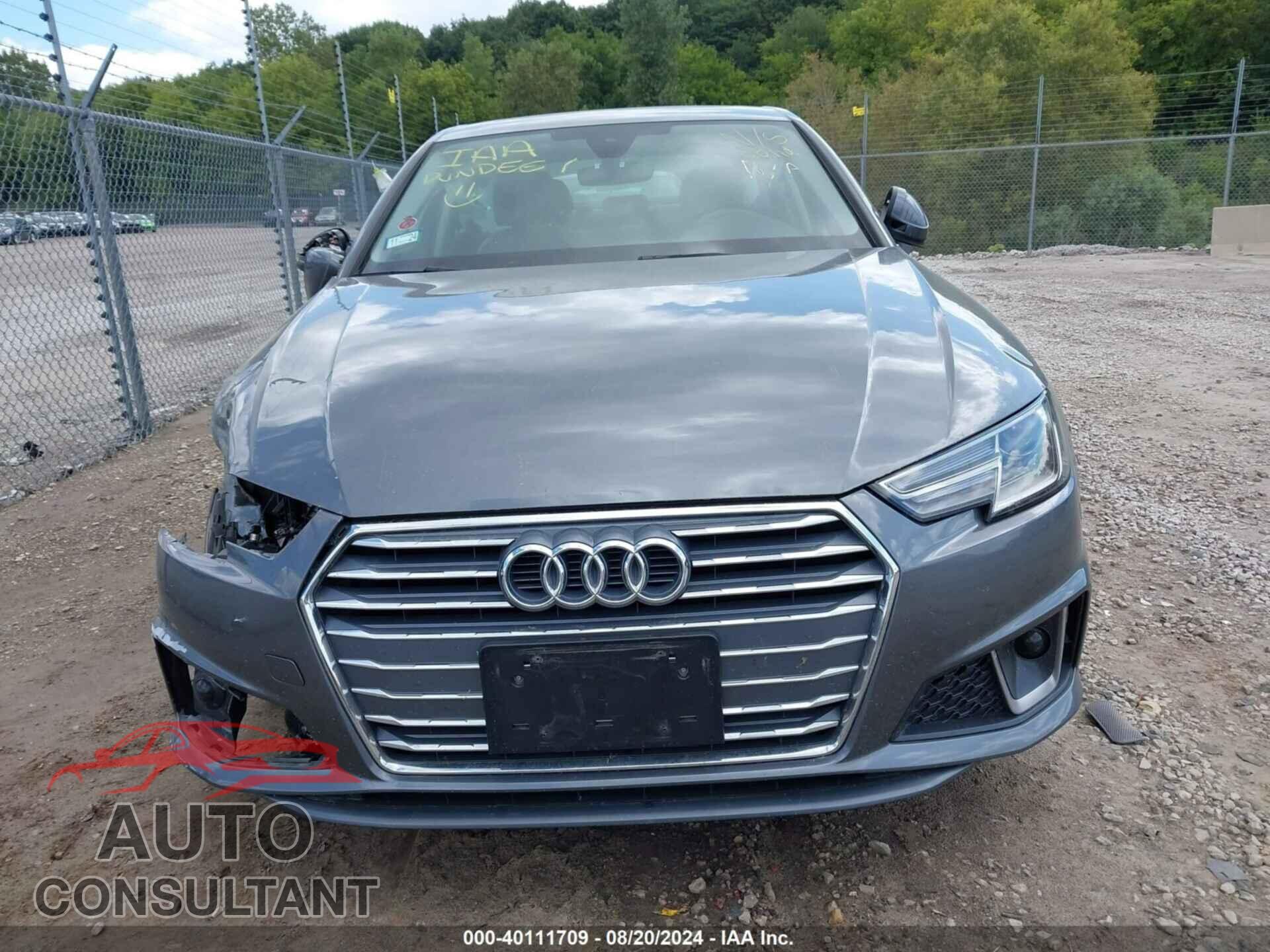 AUDI A4 2019 - WAUDNAF49KA116276