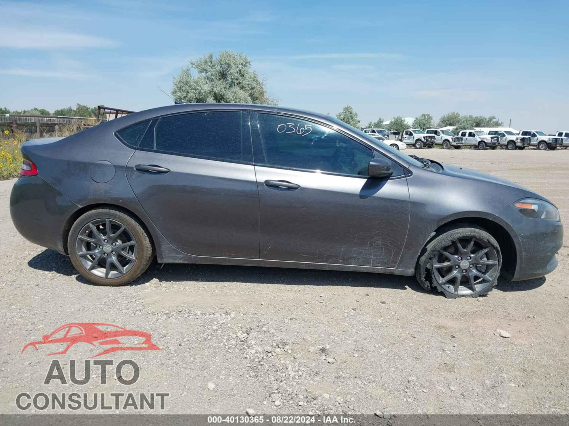 DODGE DART 2015 - 1C3CDFBBXFD299649