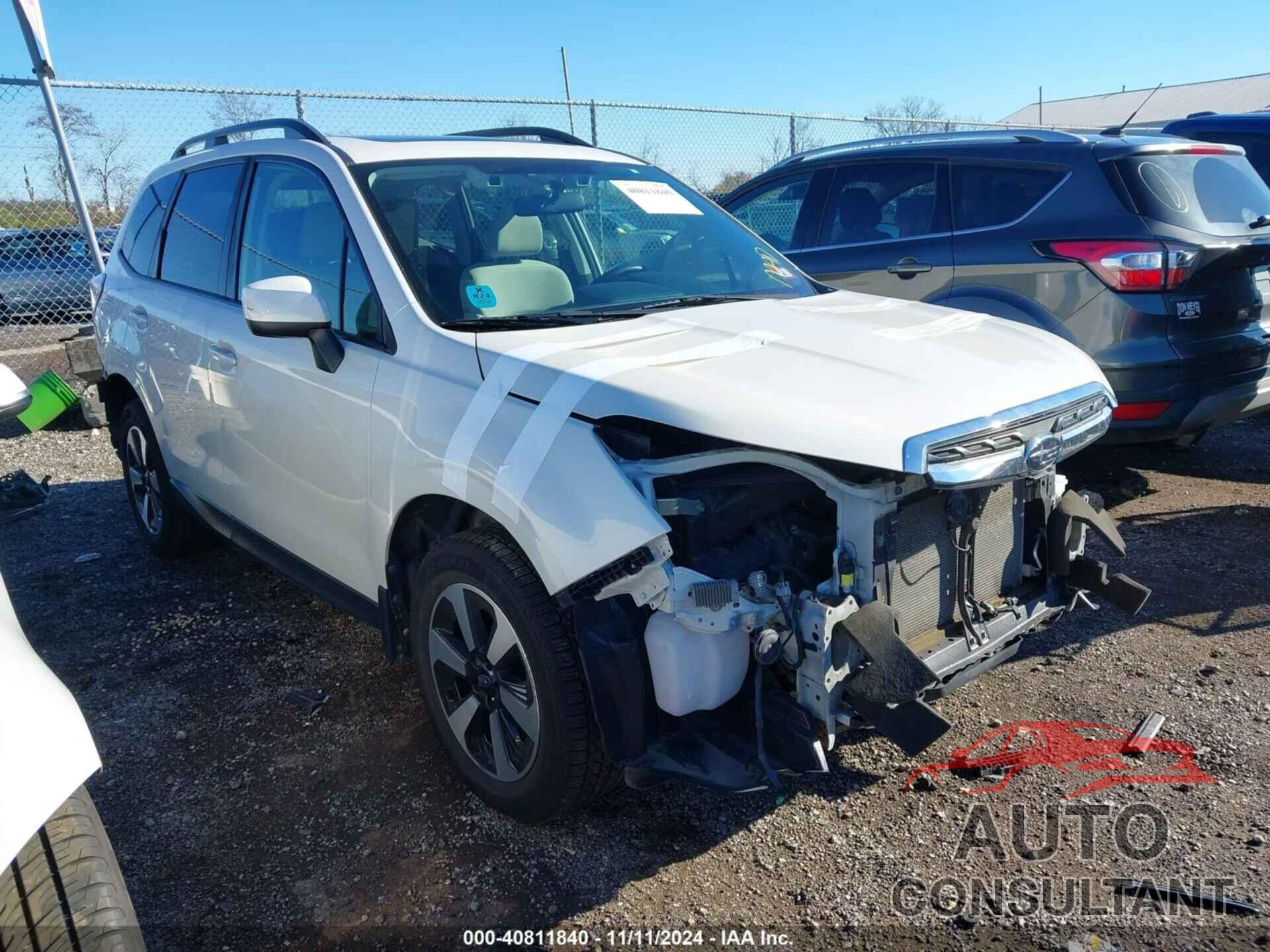 SUBARU FORESTER 2018 - JF2SJAGC7JH494972