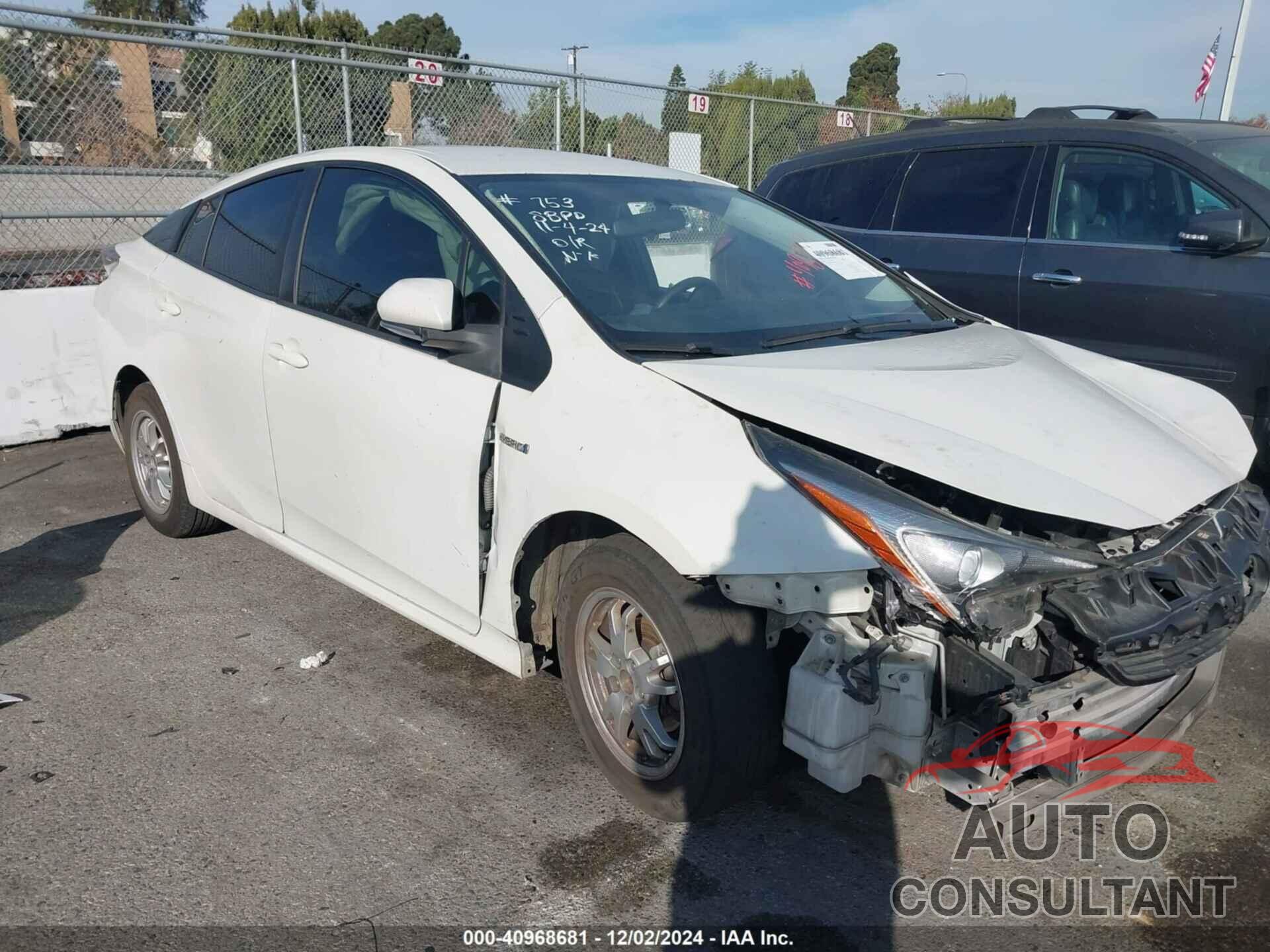 TOYOTA PRIUS 2016 - JTDKBRFU8G3523017