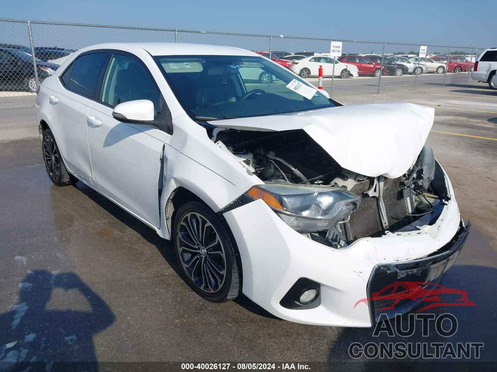 TOYOTA COROLLA 2016 - 5YFBURHE1GP532150