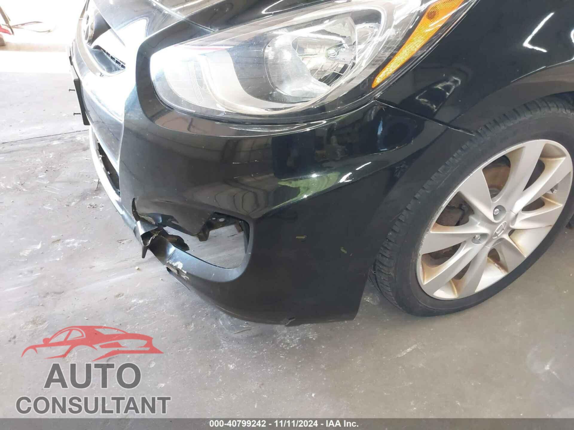 HYUNDAI ACCENT 2012 - KMHCU5AE0CU004616