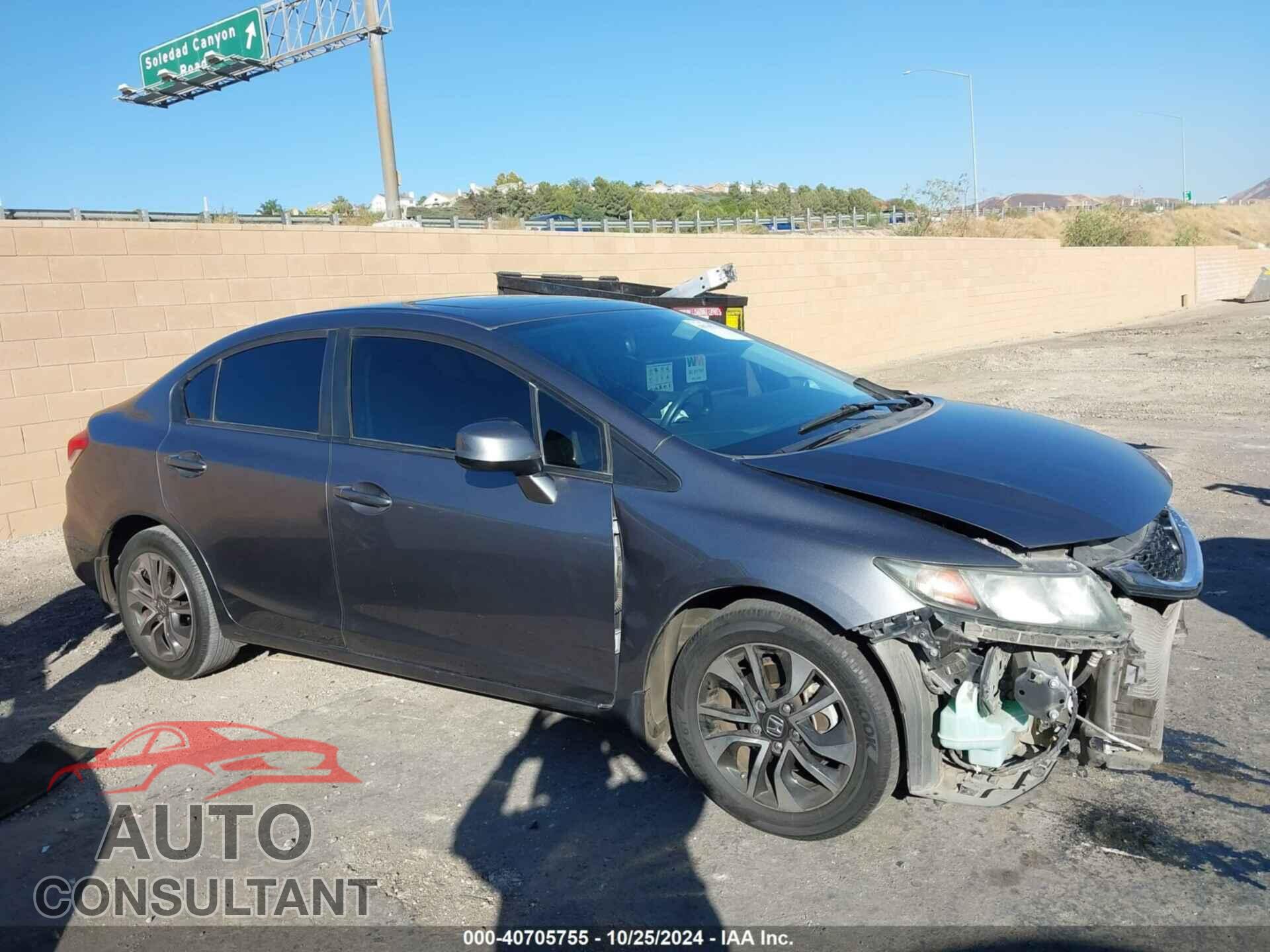 HONDA CIVIC 2013 - 19XFB2F81DE214490
