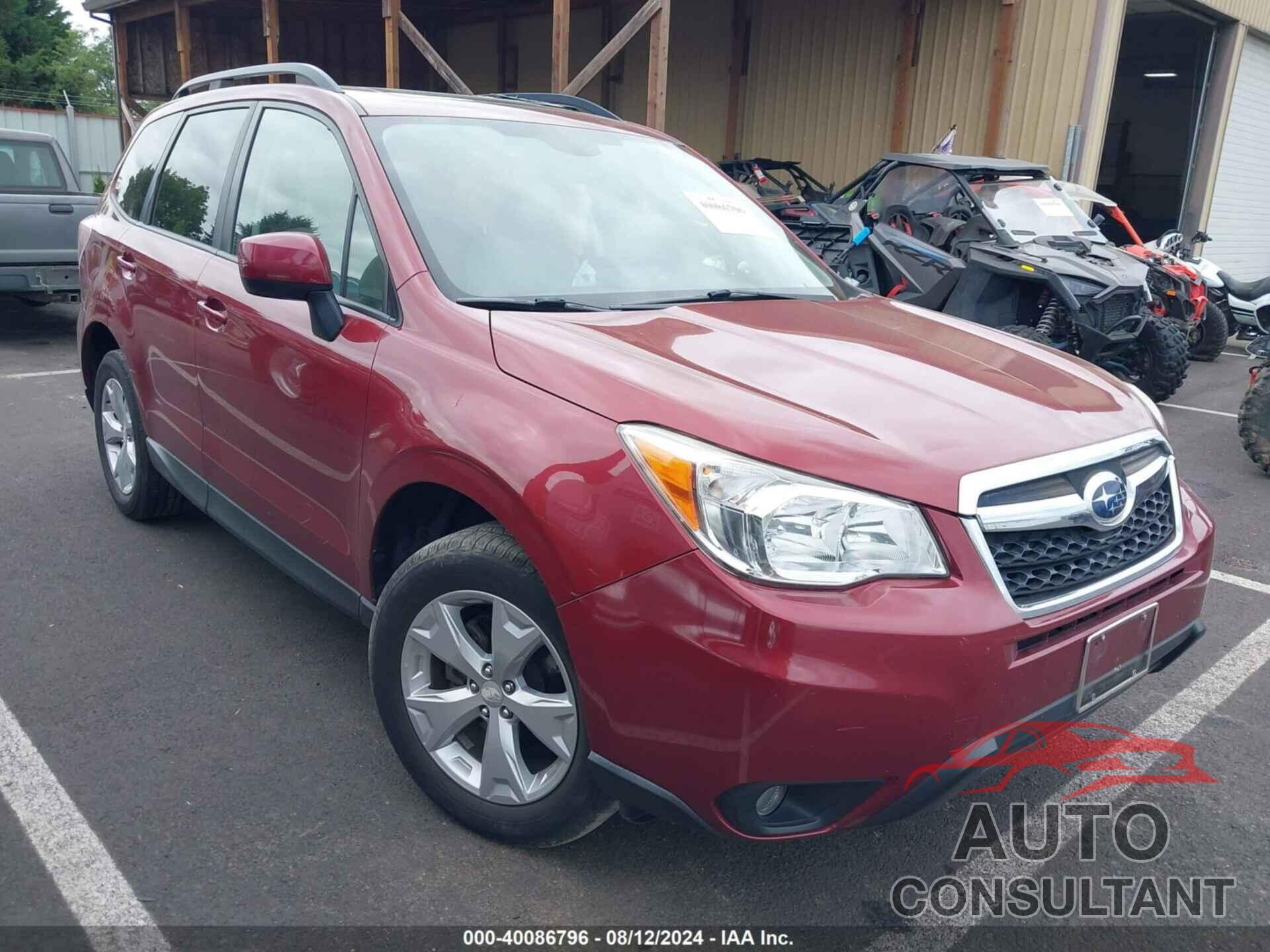 SUBARU FORESTER 2016 - JF2SJAGC4GH475014