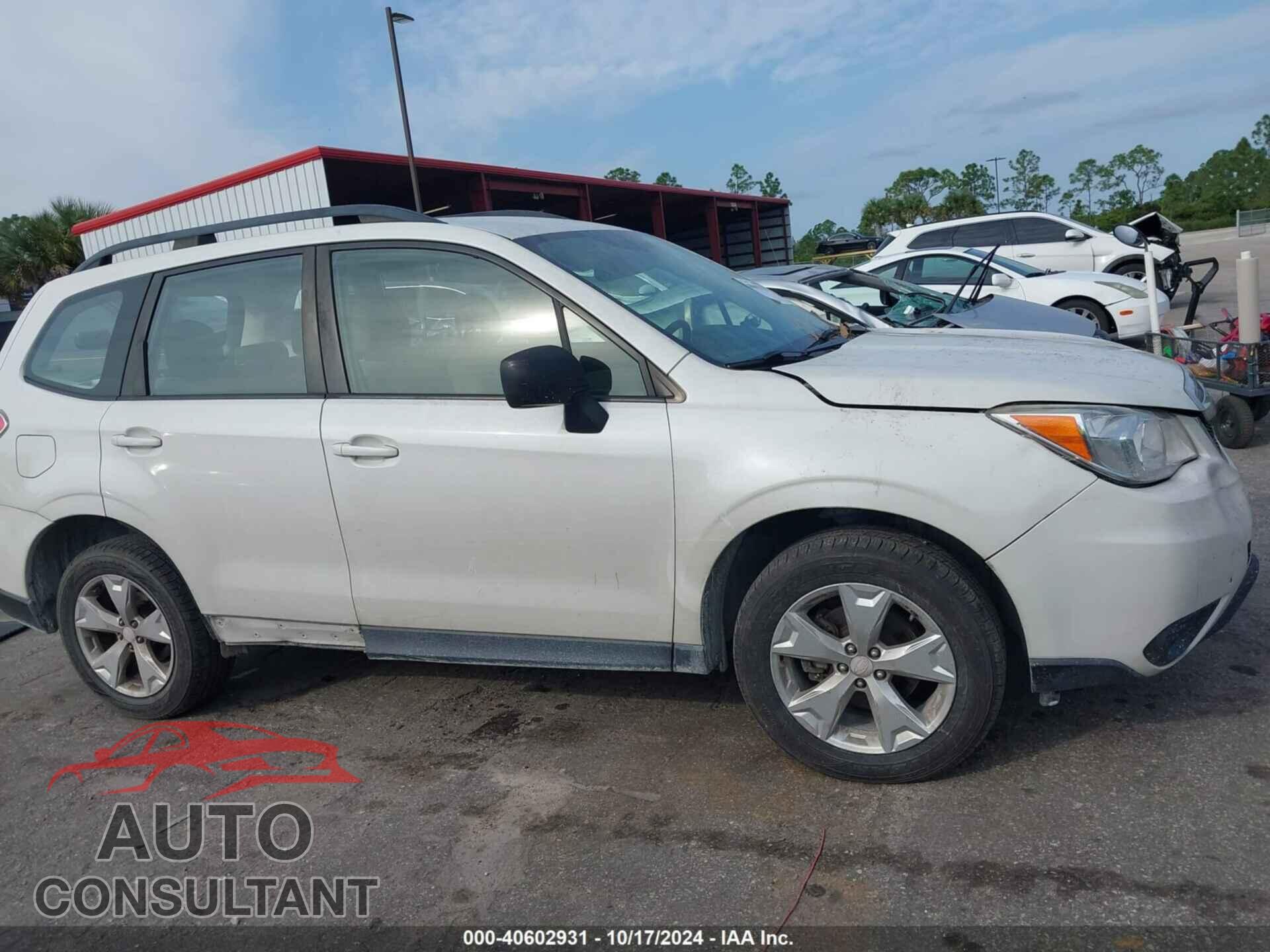 SUBARU FORESTER 2016 - JF2SJABC8GH549333