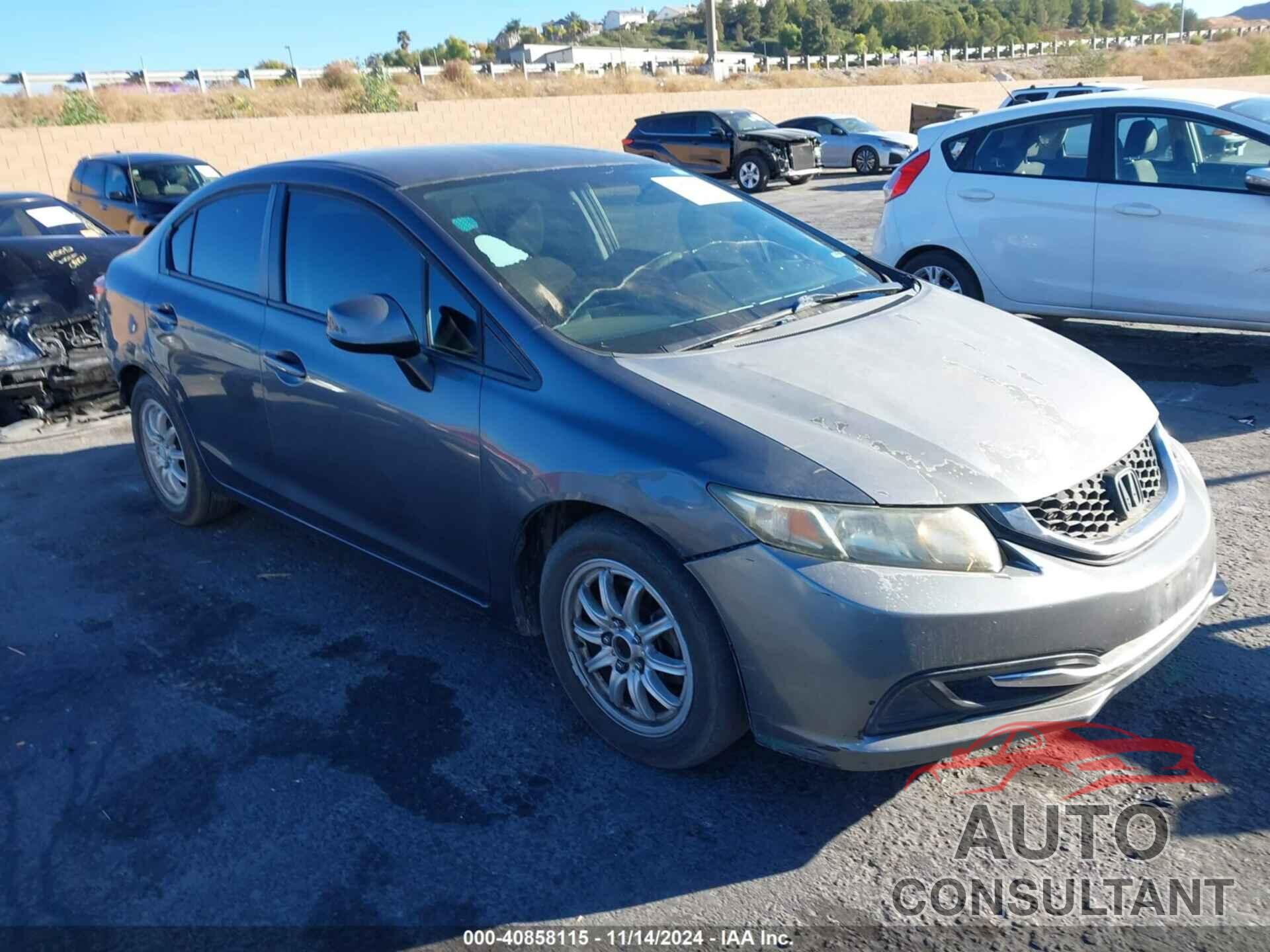 HONDA CIVIC 2013 - 19XFB2F59DE222424