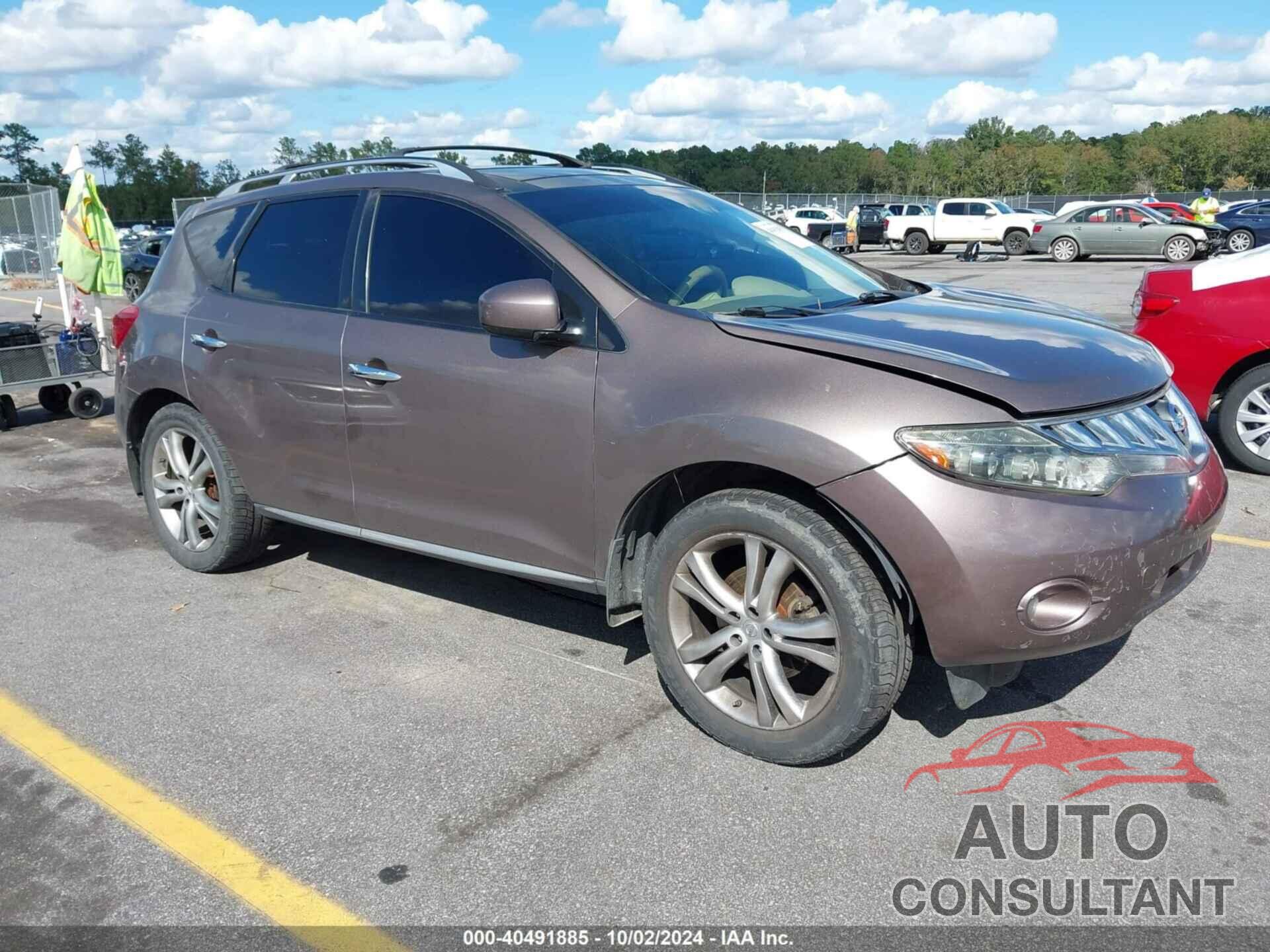 NISSAN MURANO 2009 - JN8AZ18W89W124220