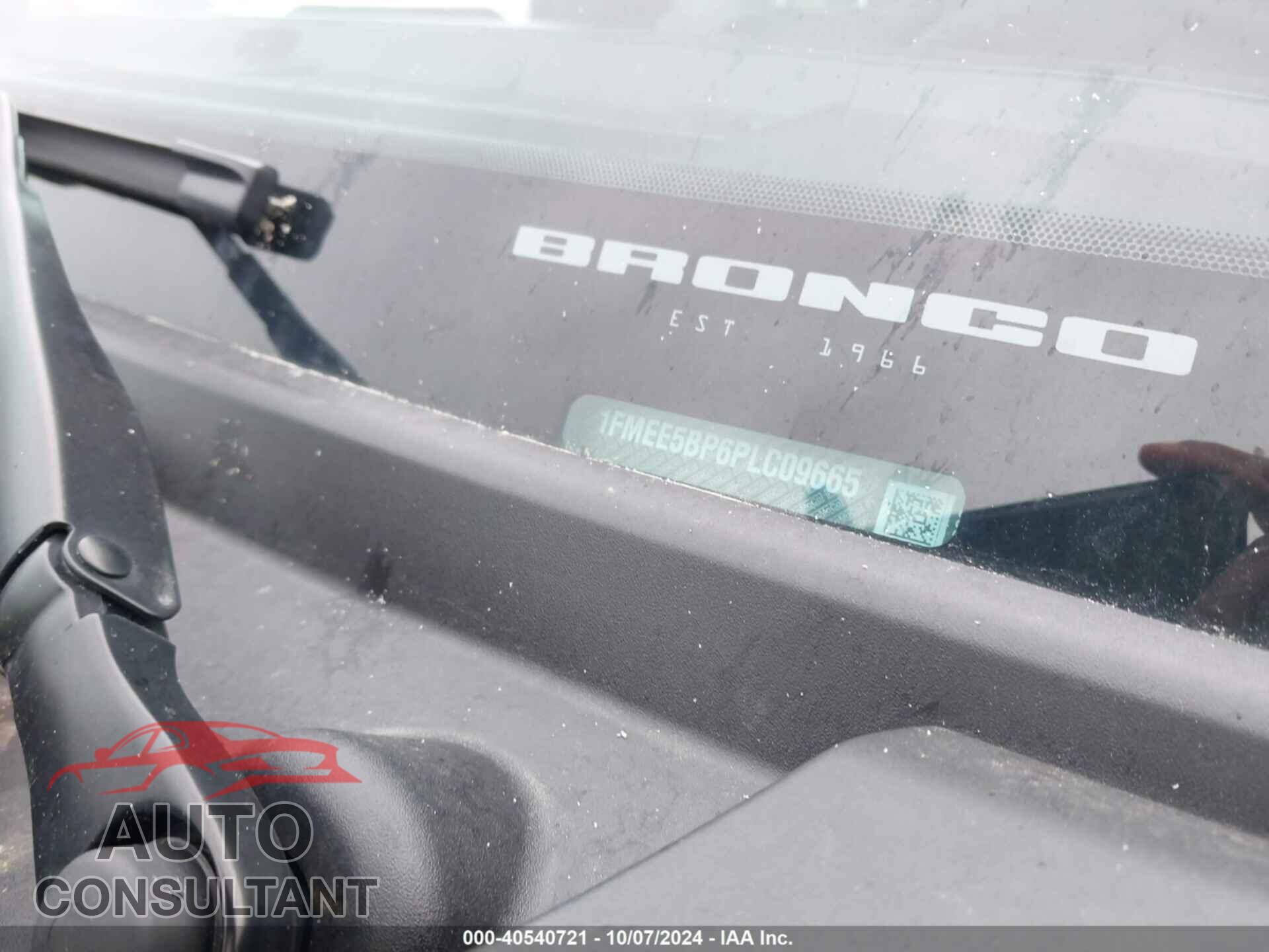 FORD BRONCO 2023 - 1FMEE5BP6PLC09665