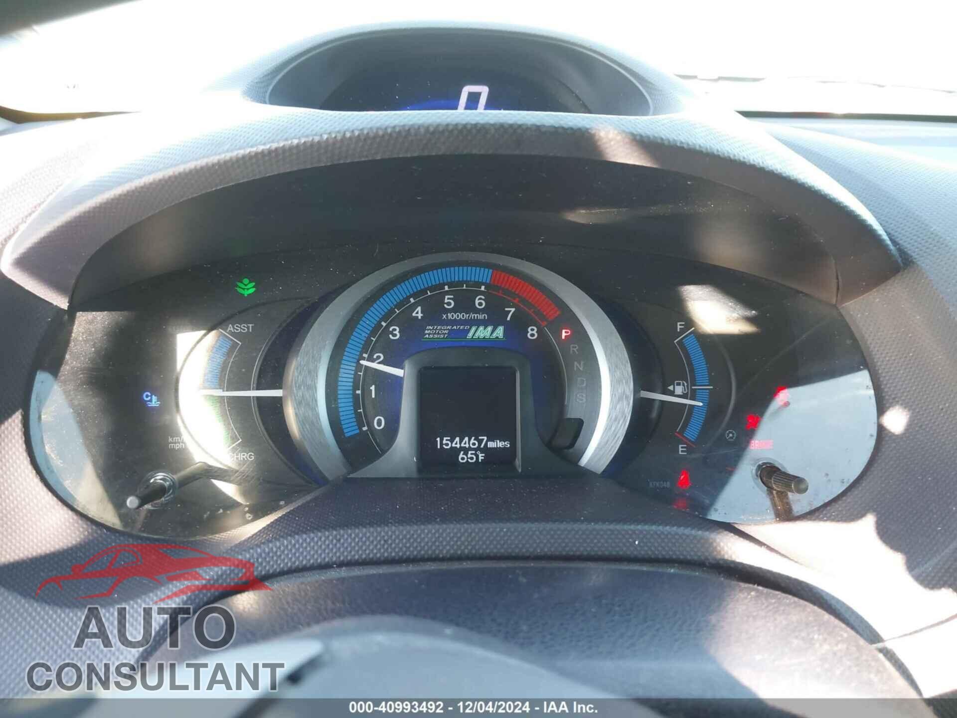 HONDA INSIGHT 2010 - JHMZE2H70AS043375