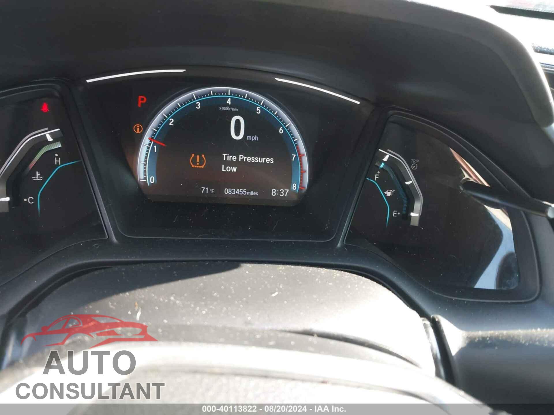 HONDA CIVIC 2019 - 2HGFC2F68KH502991