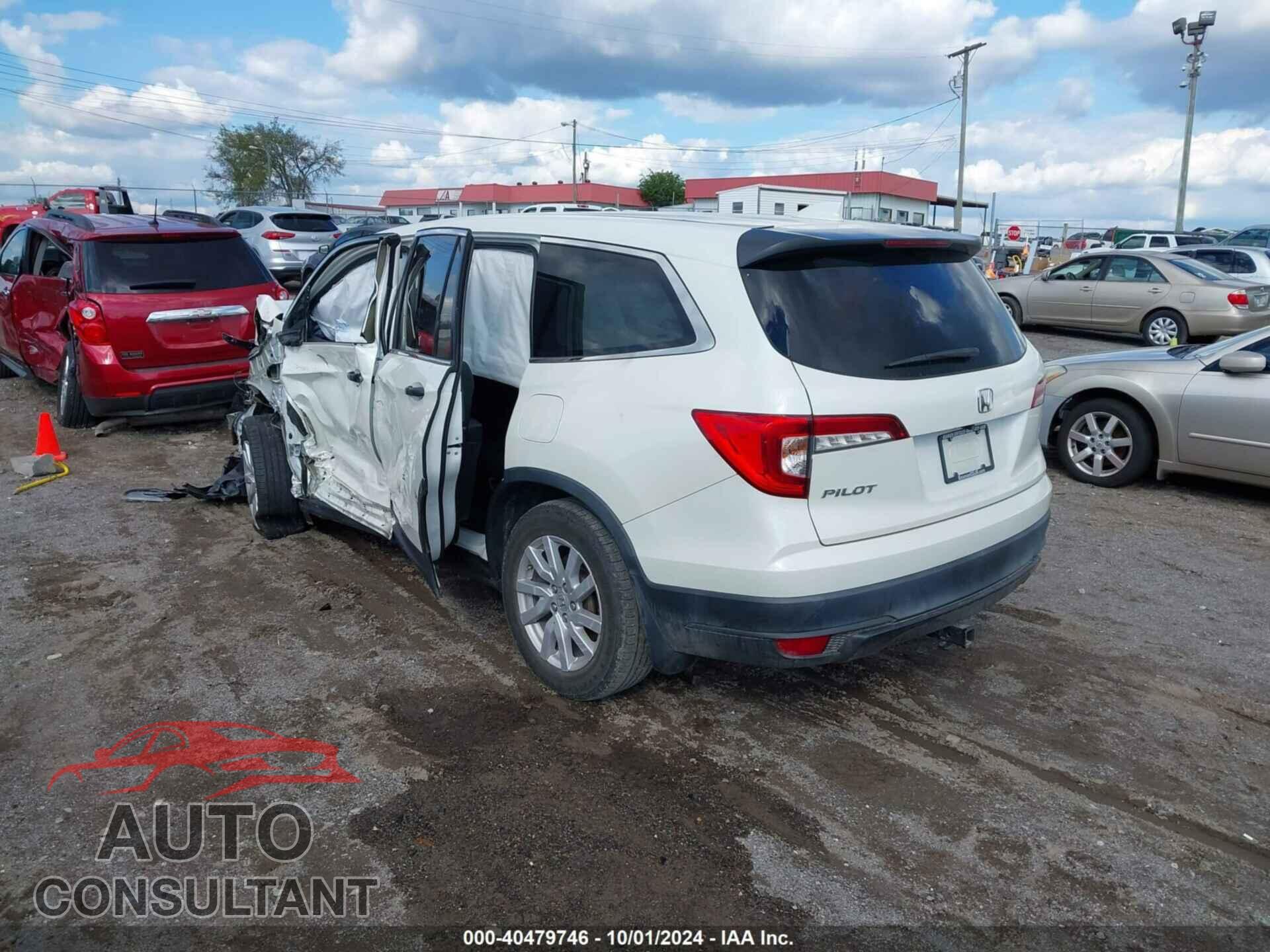 HONDA PILOT 2019 - 5FNYF5H16KB013674