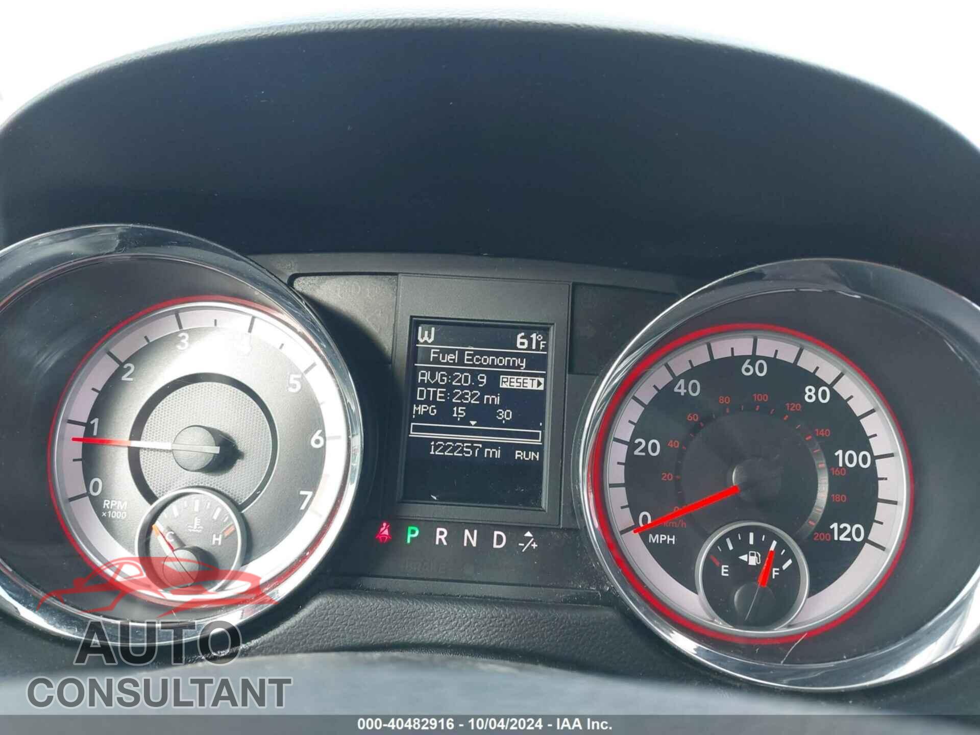 DODGE GRAND CARAVAN 2012 - 2C4RDGDG4CR128652