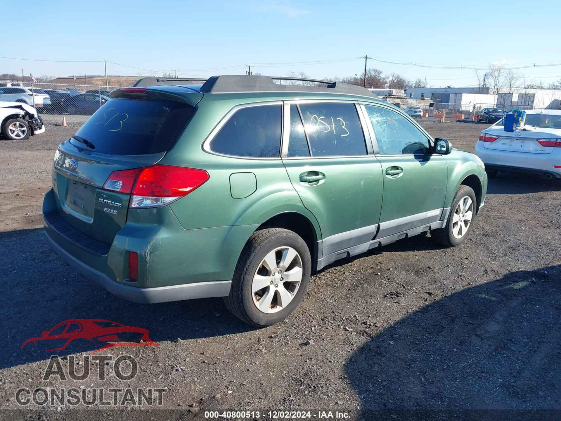 SUBARU OUTBACK 2012 - 4S4BRBCC6C3220726