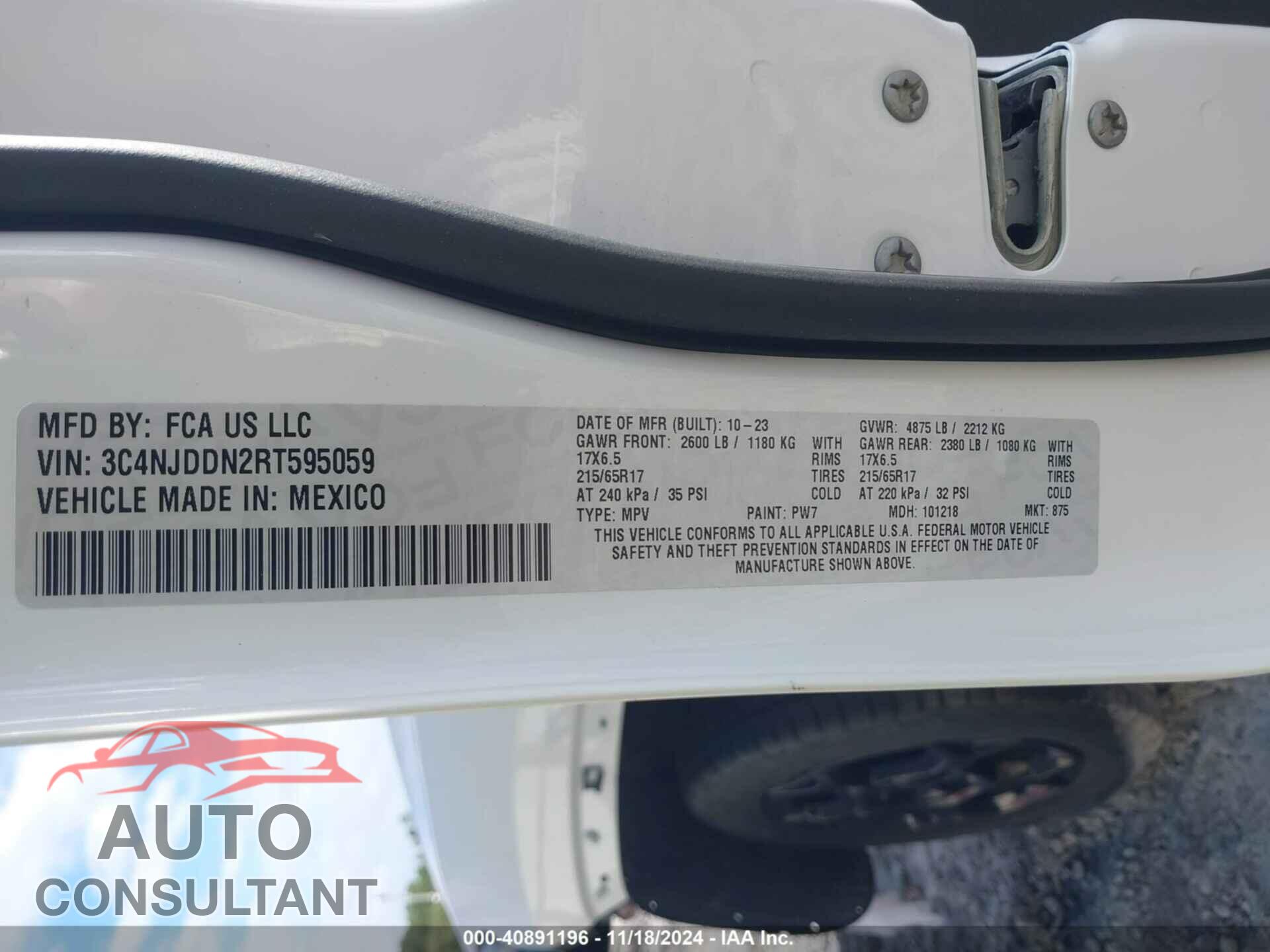 JEEP COMPASS 2024 - 3C4NJDDN2RT595059