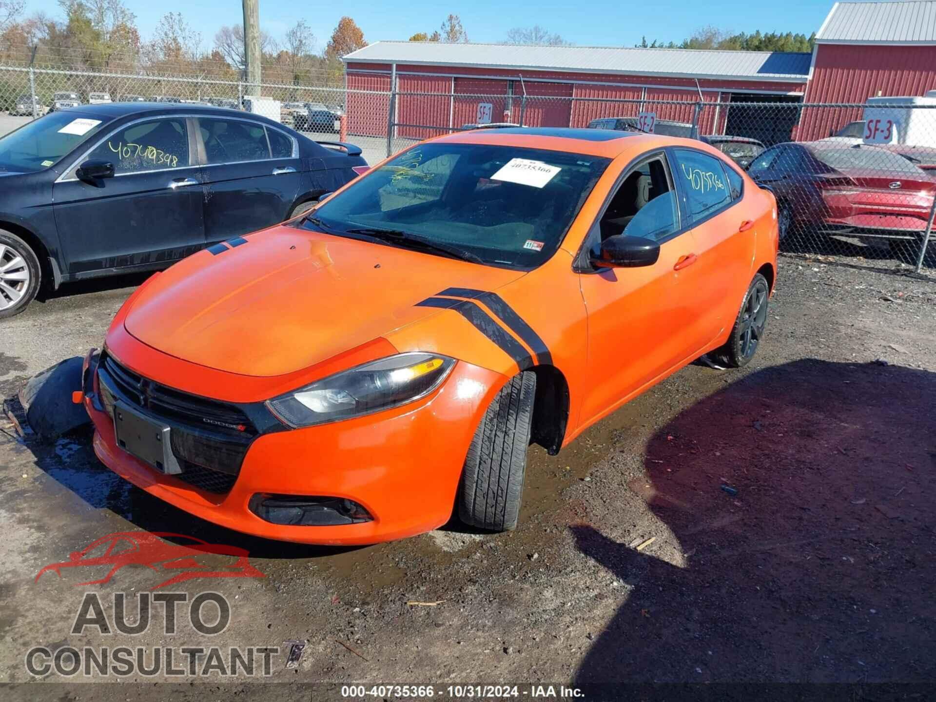DODGE DART 2015 - 1C3CDFBB1FD241896