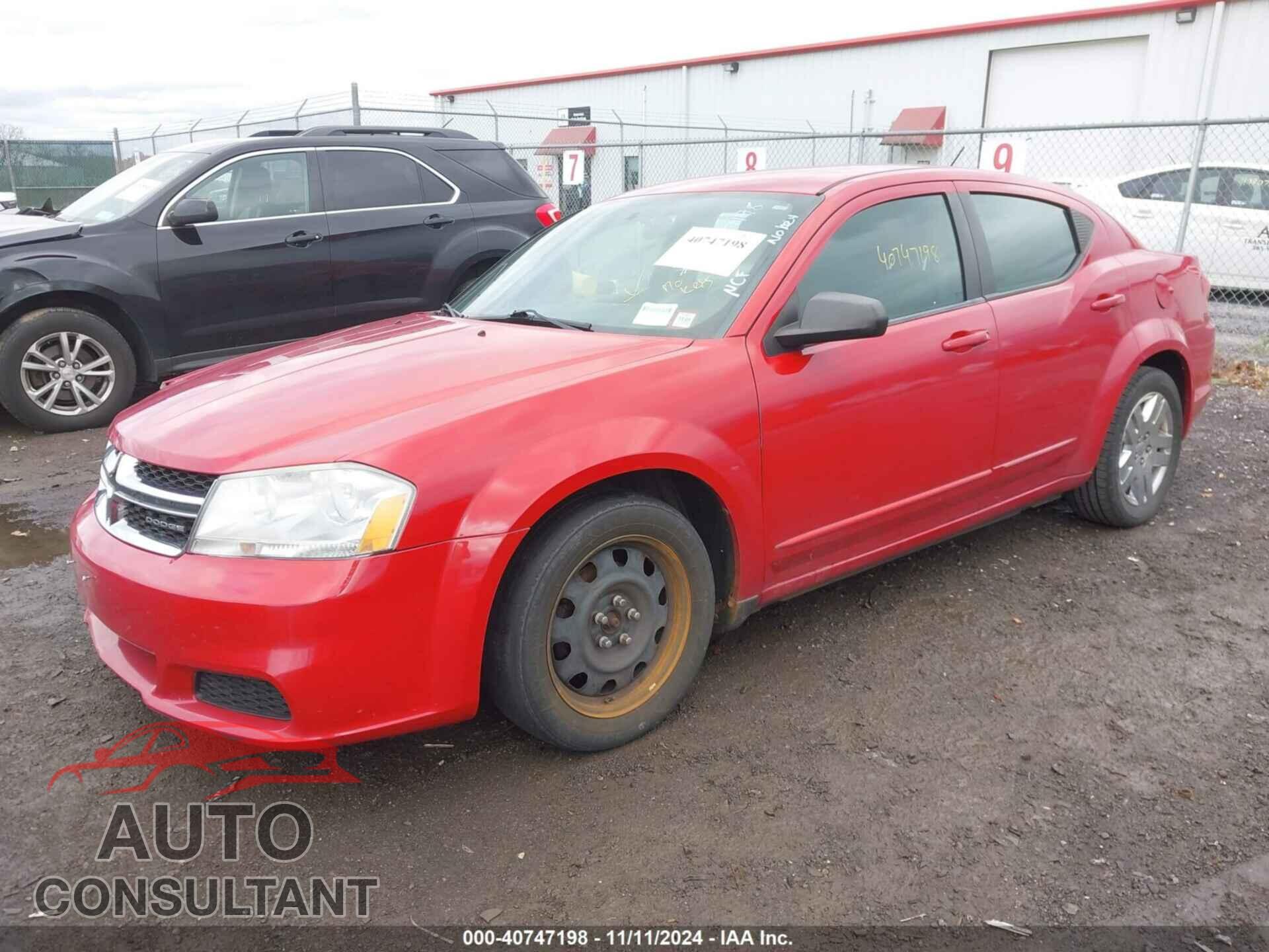 DODGE AVENGER 2012 - 1C3CDZAB4CN193576