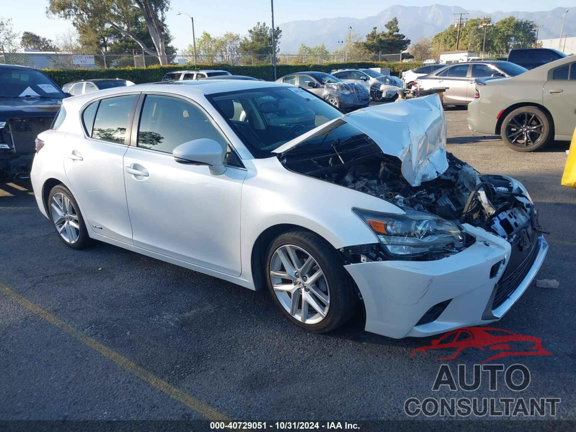 LEXUS CT 200H 2017 - JTHKD5BH5H2279845