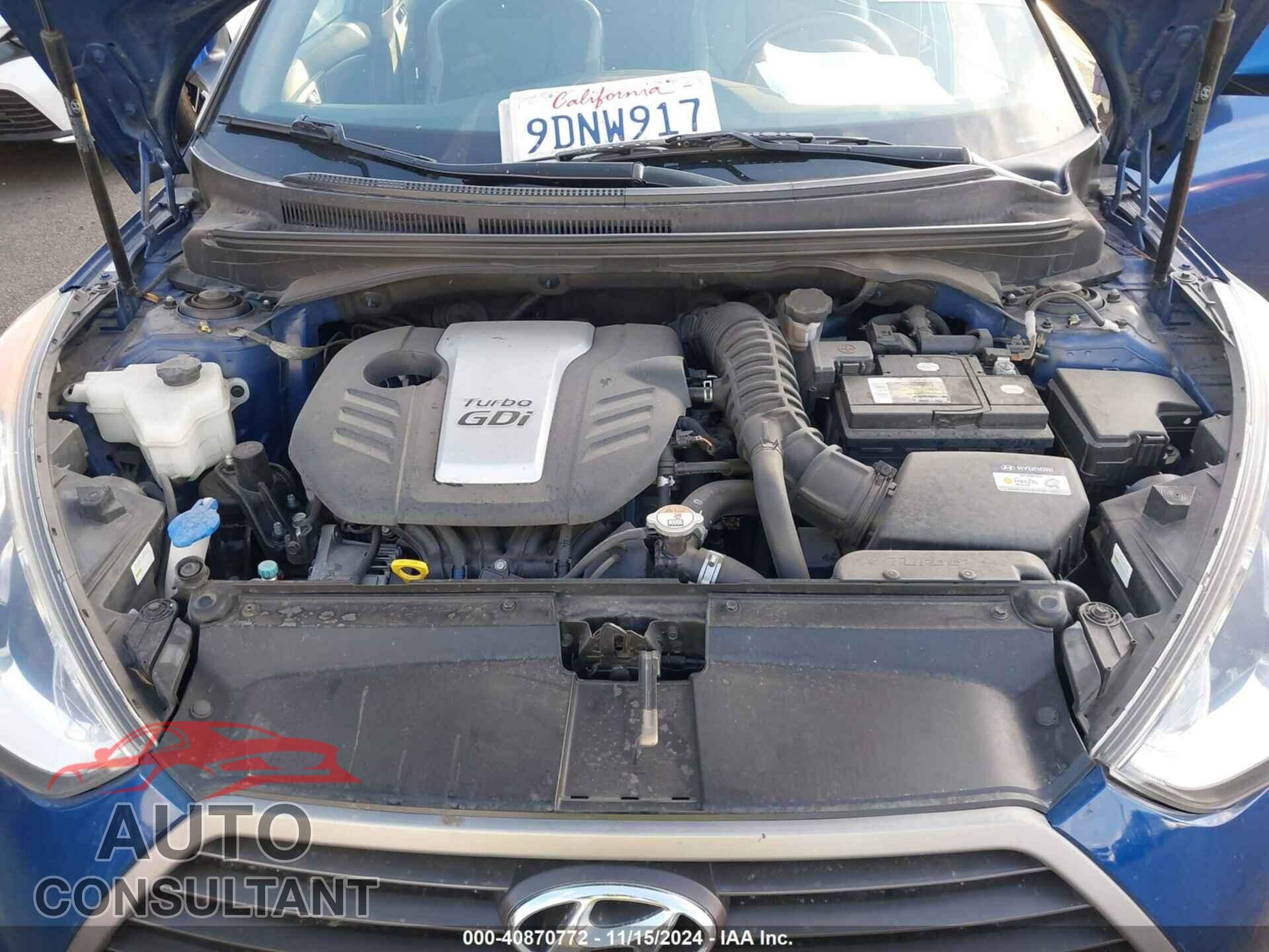 HYUNDAI VELOSTER 2017 - KMHTC6AEXHU309878