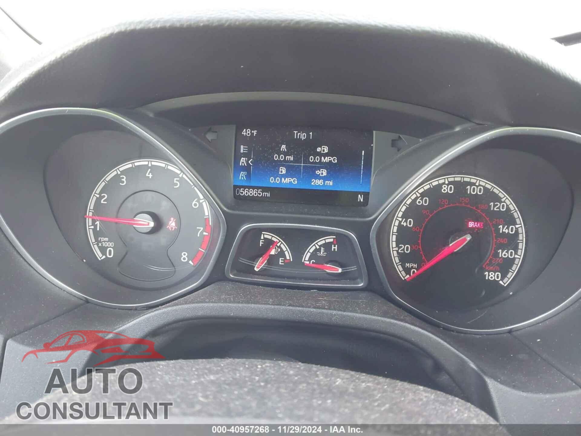 FORD FOCUS ST 2017 - 1FADP3L90HL276137