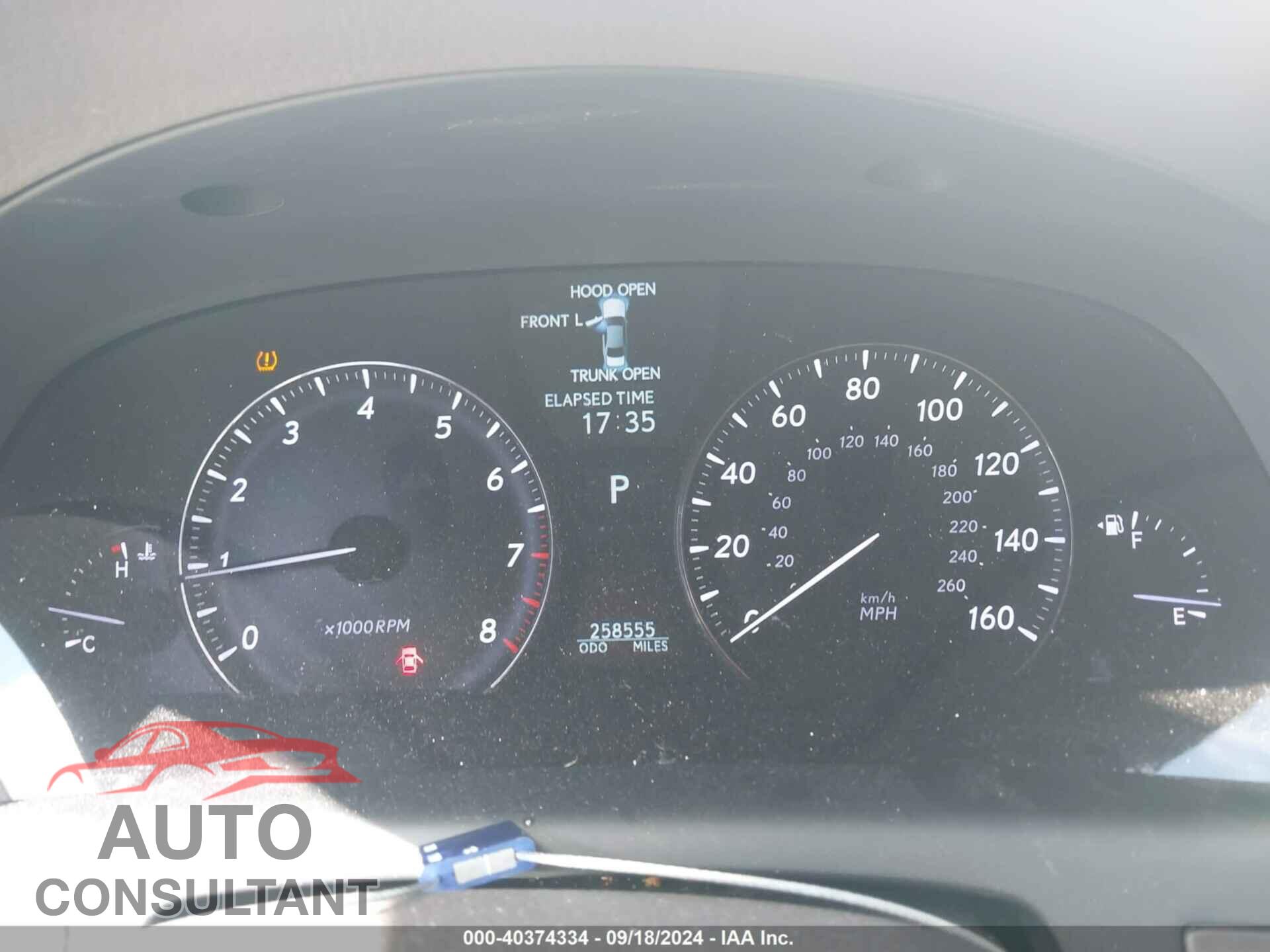 LEXUS LS 460 2010 - JTHGL5EF8A5040359