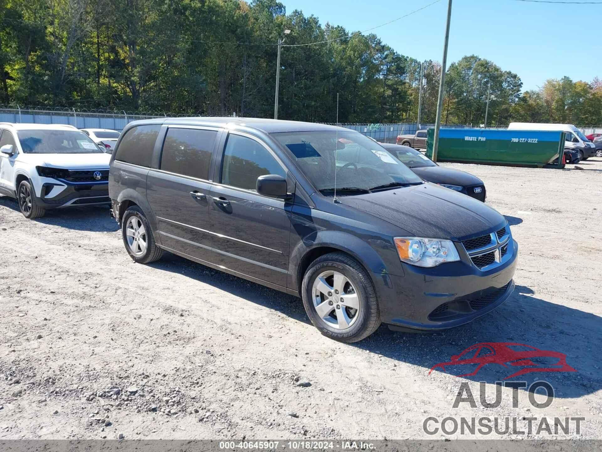 DODGE GRAND CARAVAN 2013 - 2C4RDGBG4DR644398