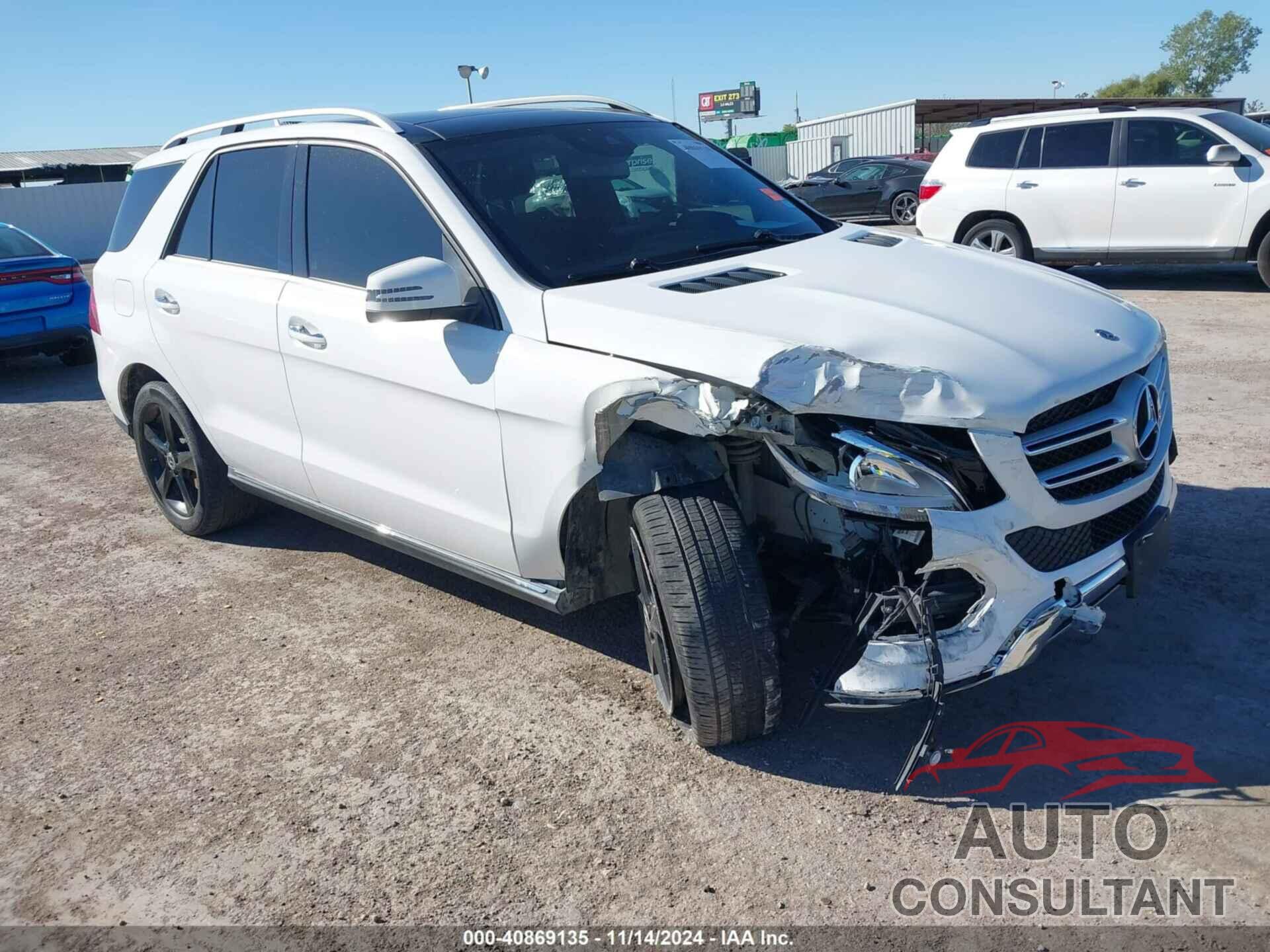 MERCEDES-BENZ GLE 350 2018 - 4JGDA5HB5JB105362