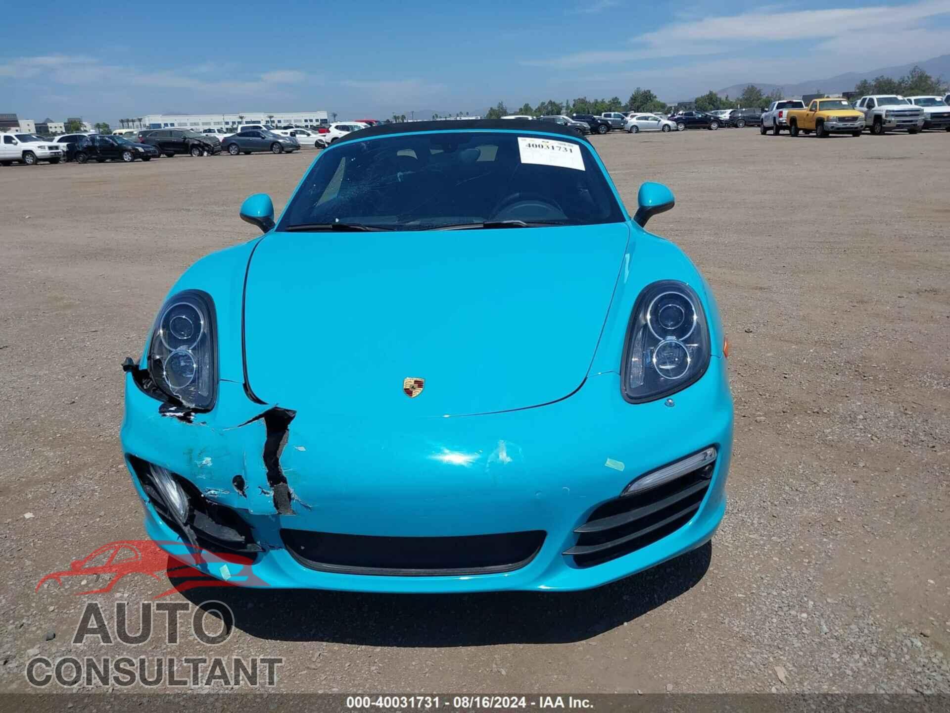 PORSCHE BOXSTER 2016 - WP0CA2A80GS120874