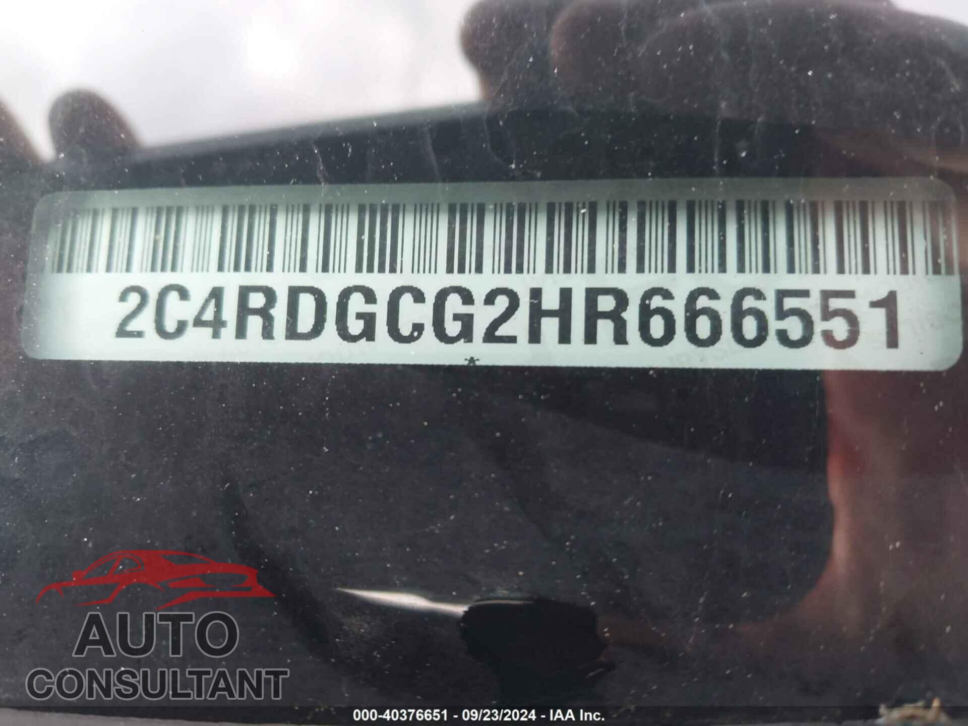 DODGE GRAND CARAVAN 2017 - 2C4RDGCG2HR666551