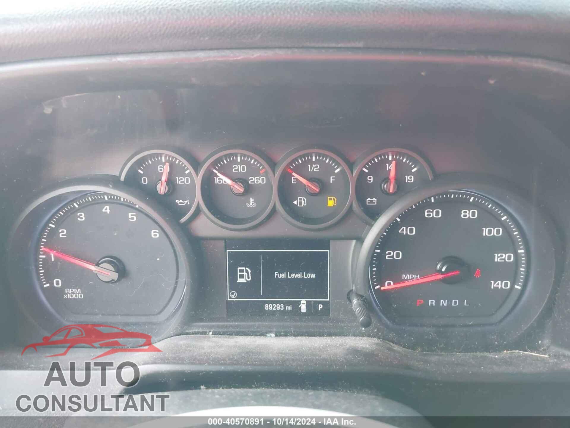 CHEVROLET SILVERADO 2019 - 3GCNWAEH1KG305501