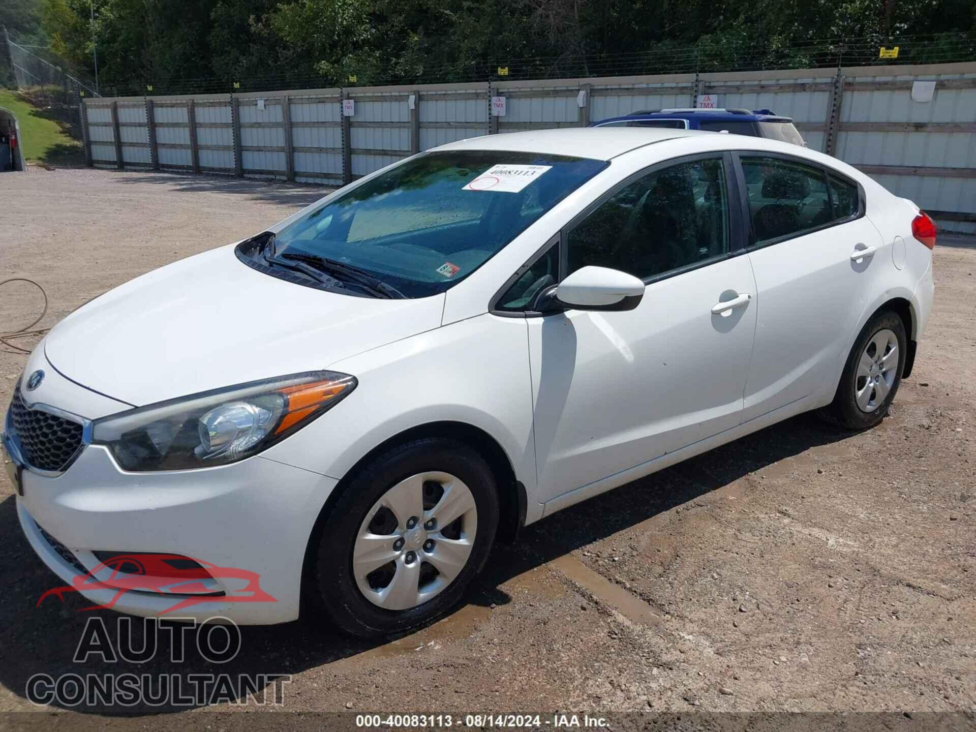 KIA FORTE 2016 - KNAFK4A65G5458917